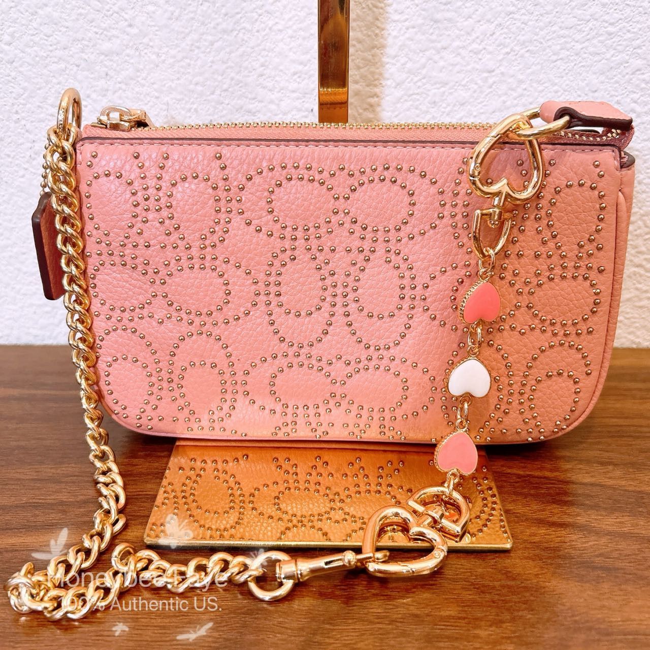 Coach Nolita 19 With Signature Rivets + heart chain CX262 Size ONE SIZE - 2 Thumbnail