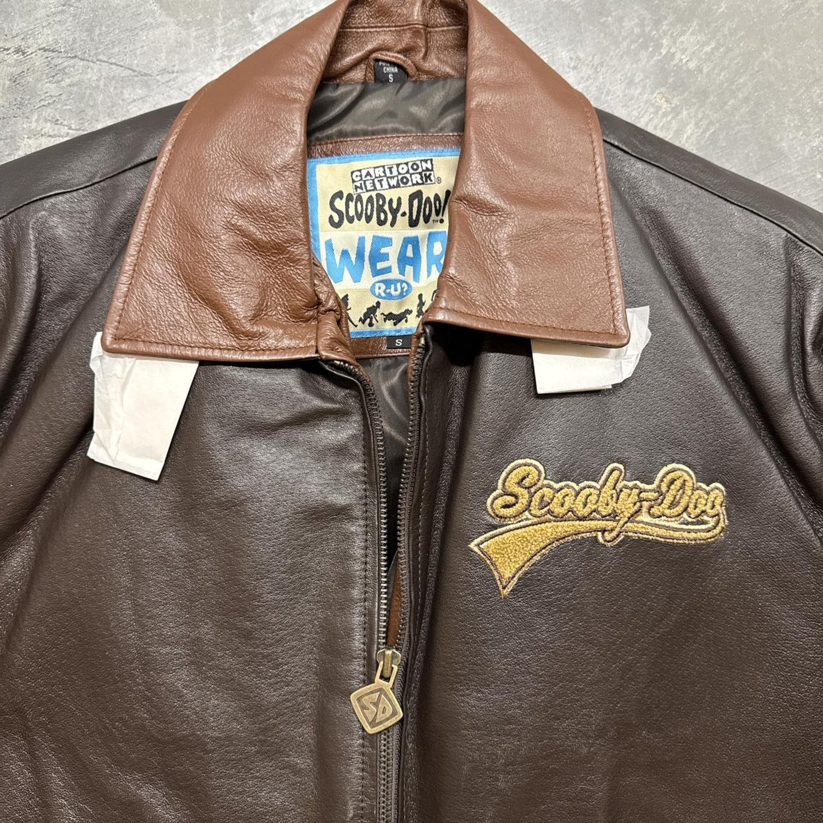 Vintage Vintage 90s Cartoon Network Scooby Doo NWT Leather Jacket Size US S / EU 44-46 / 1 - 6 Thumbnail