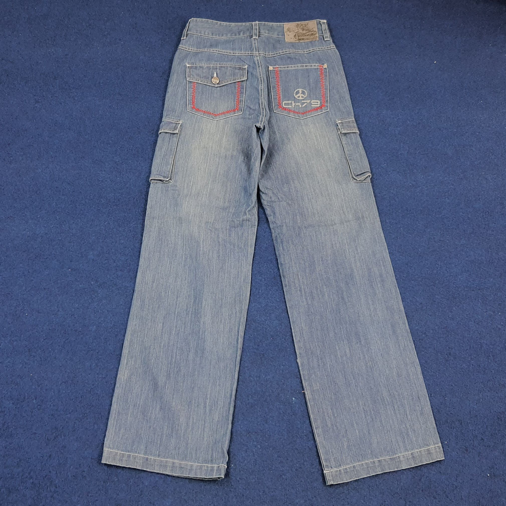 Designer × Karl Kani × Vintage Vintage Karl Kani CH79 Cargo Style Hiphop Designer Jeans Size US 28 / EU 44 - 5 Thumbnail