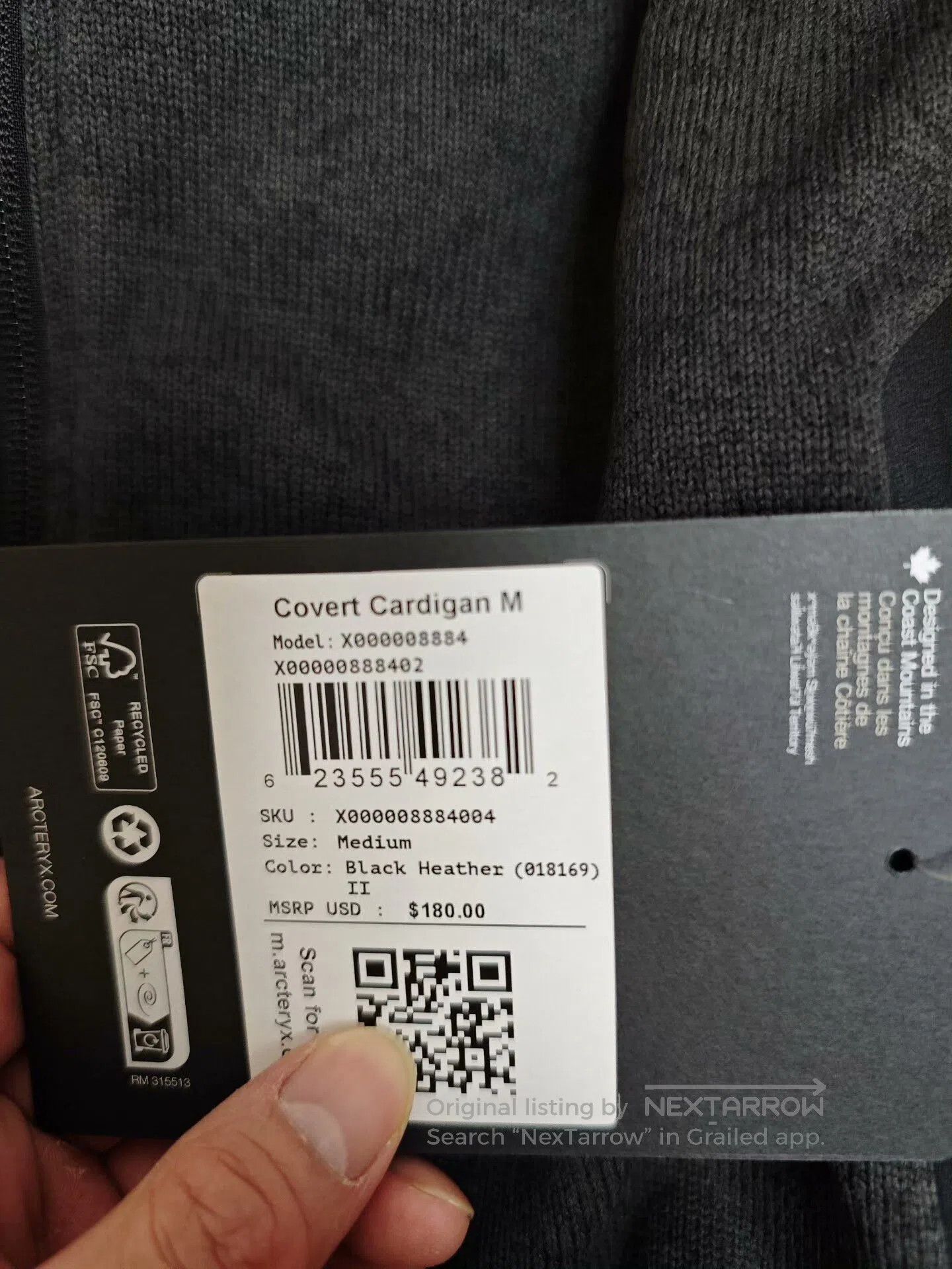 Arc'teryx Arcteryx Covert Cardigan for Men. Size US M / EU 48-50 / 2 - 6 Thumbnail
