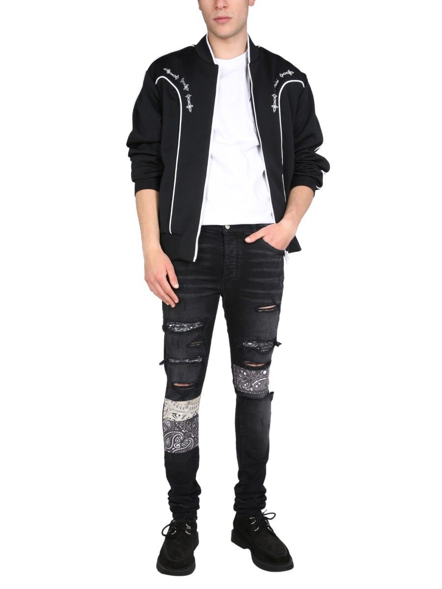 Amiri o1gr1nt0824 Vintage Bandana Art Patch Jean in Deep Classic Size US 36 / EU 52 - 2 Thumbnail