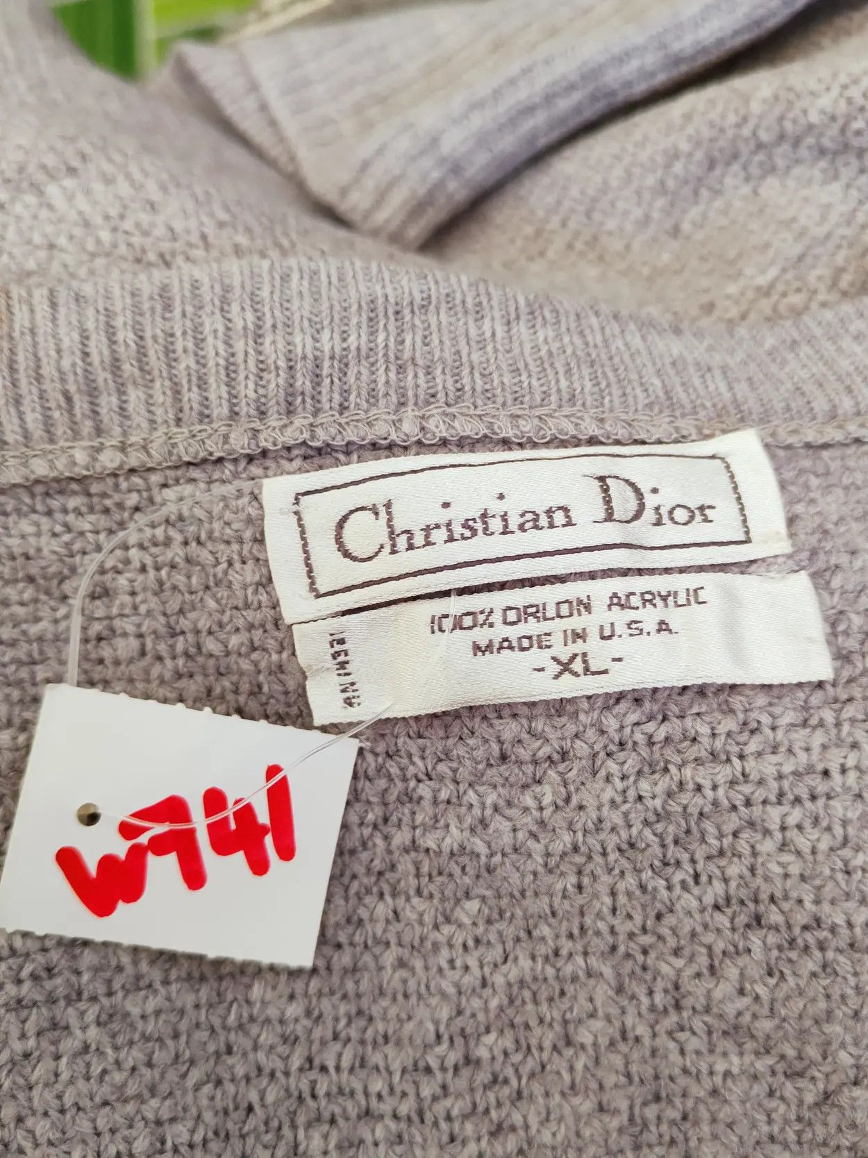 Dior DL Christian Dior Blue Knitwear Sweatshirts #W741 Size US L / EU 52-54 / 3 - 12 Thumbnail