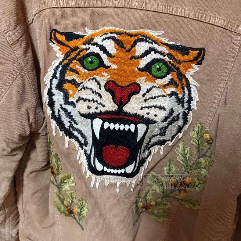Gucci Gucci Corduroy Tiger Head Jacket Size M / US 6-8 / IT 42-44 - 3 Thumbnail