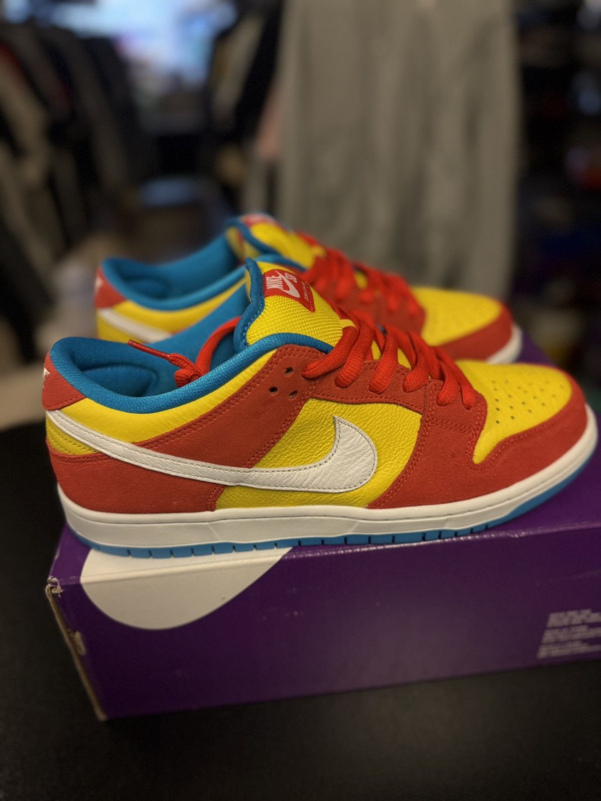 Nike Nike Dunk Low SB Bart Size 10.5 (BQ6817-602) 🧼 Size US 10.5 / EU 43-44 - 8 Thumbnail