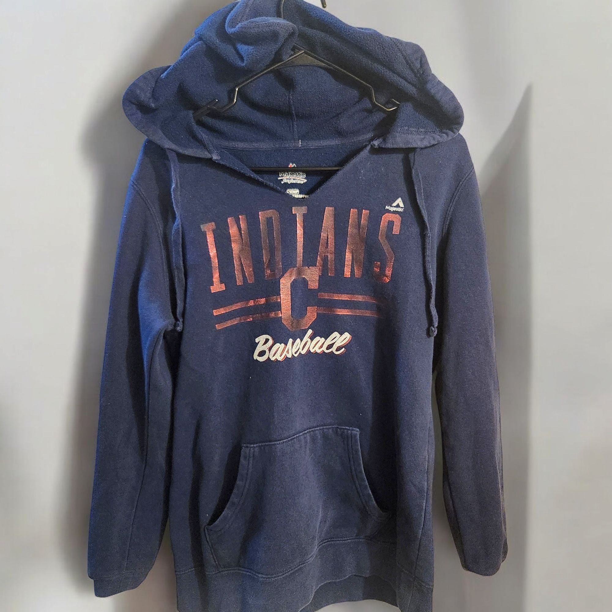 Majestic Majestic Clevelad Indians Baseball Hoodie Womens Size Small Size S / US 4 / IT 40 - 3 Thumbnail