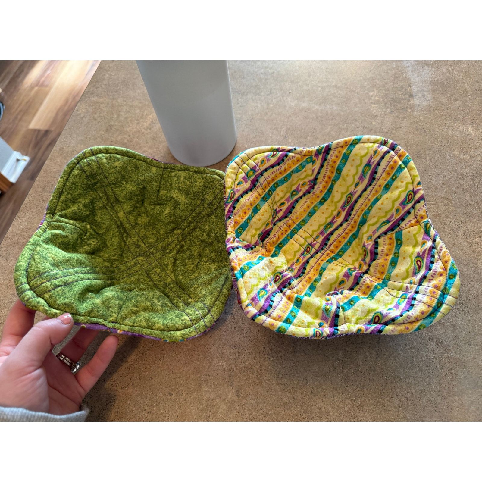 Other Two bowl koozies/holders- handmade Size ONE SIZE - 2 Thumbnail