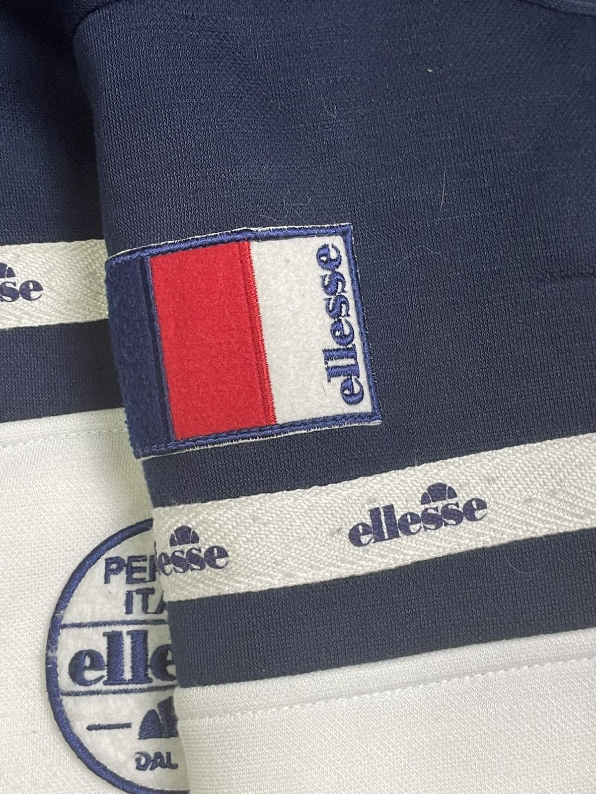Designer × Ellesse × Vintage Ellese Two Tones Lined Fleece Zipper Sweater (37) Size US M / EU 48-50 / 2 - 16 Thumbnail