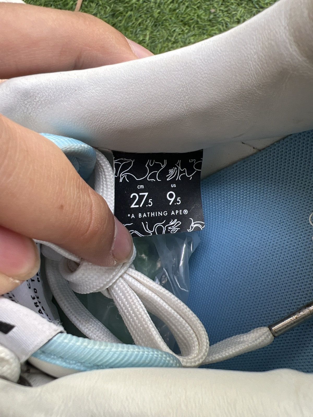 Bape Bape sta Low Leather UNC Blue Size US 9.5 / EU 42-43 - 8 Thumbnail