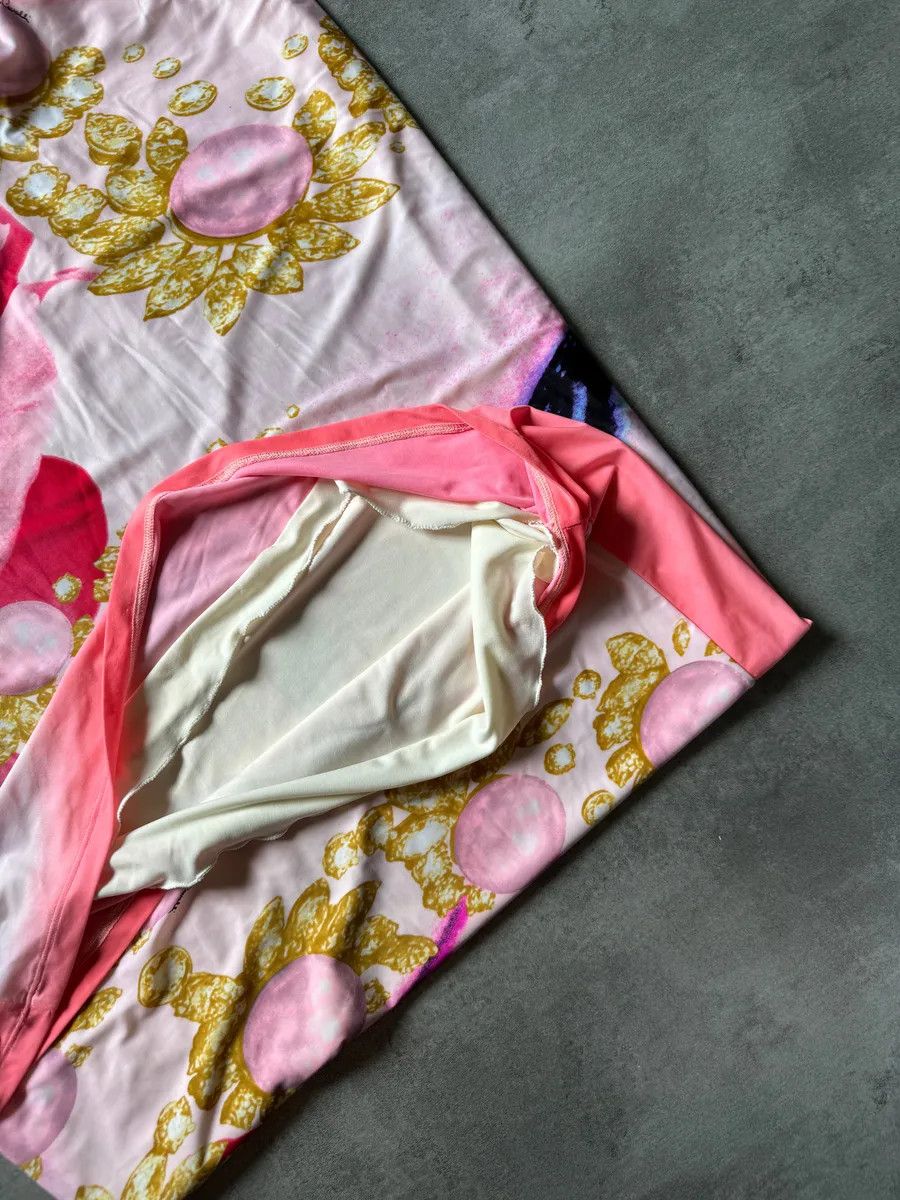Designer × Roberto Cavalli × Vintage SS2001 Roberto Cavalli Princess Dasy Pink Eye Dress Size L / US 10 / IT 46 - 6 Thumbnail