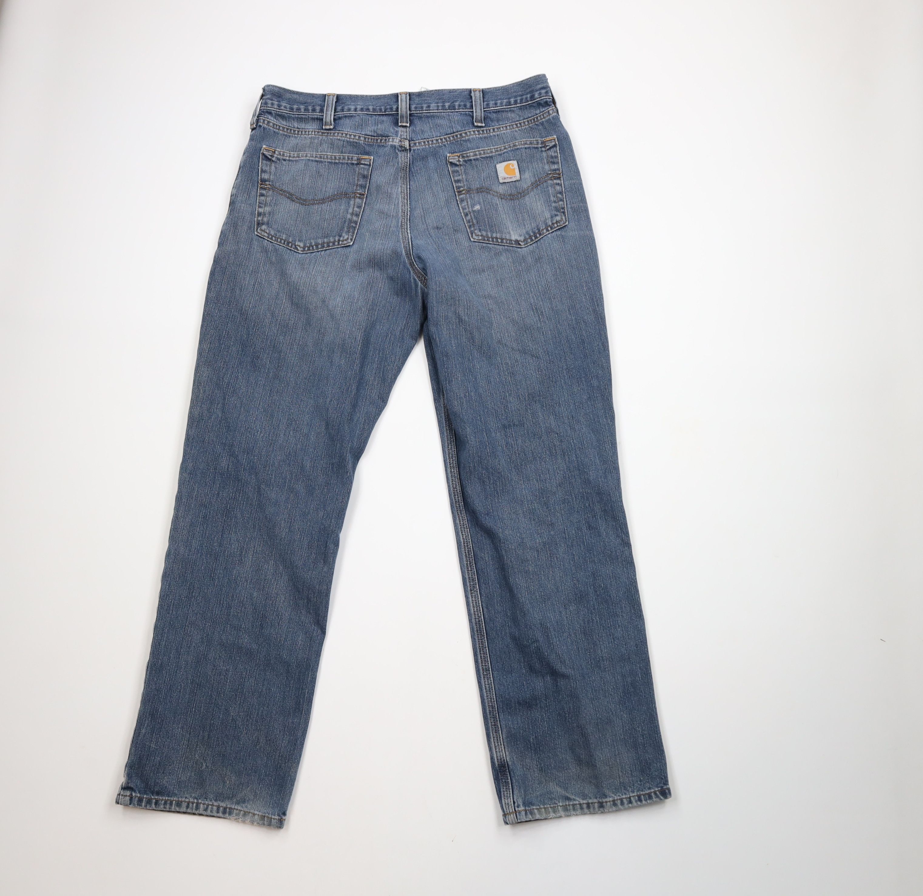 Carhartt × Vintage Vintage Y2K Carhartt Relaxed Fit Dungaree Denim Jeans Blue Size US 36 / EU 52 - 11 Thumbnail