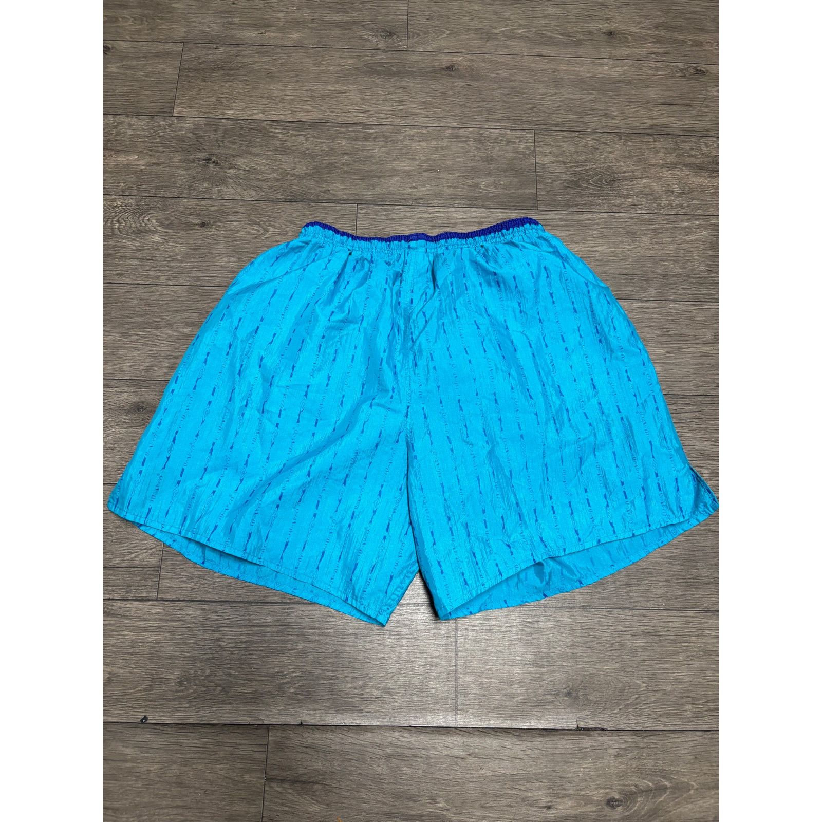 Umbro × Vintage Vintage Umbro Soccer Blue Aztec Shorts Sz XL 90s Size US 30 / EU 46 - 5 Thumbnail