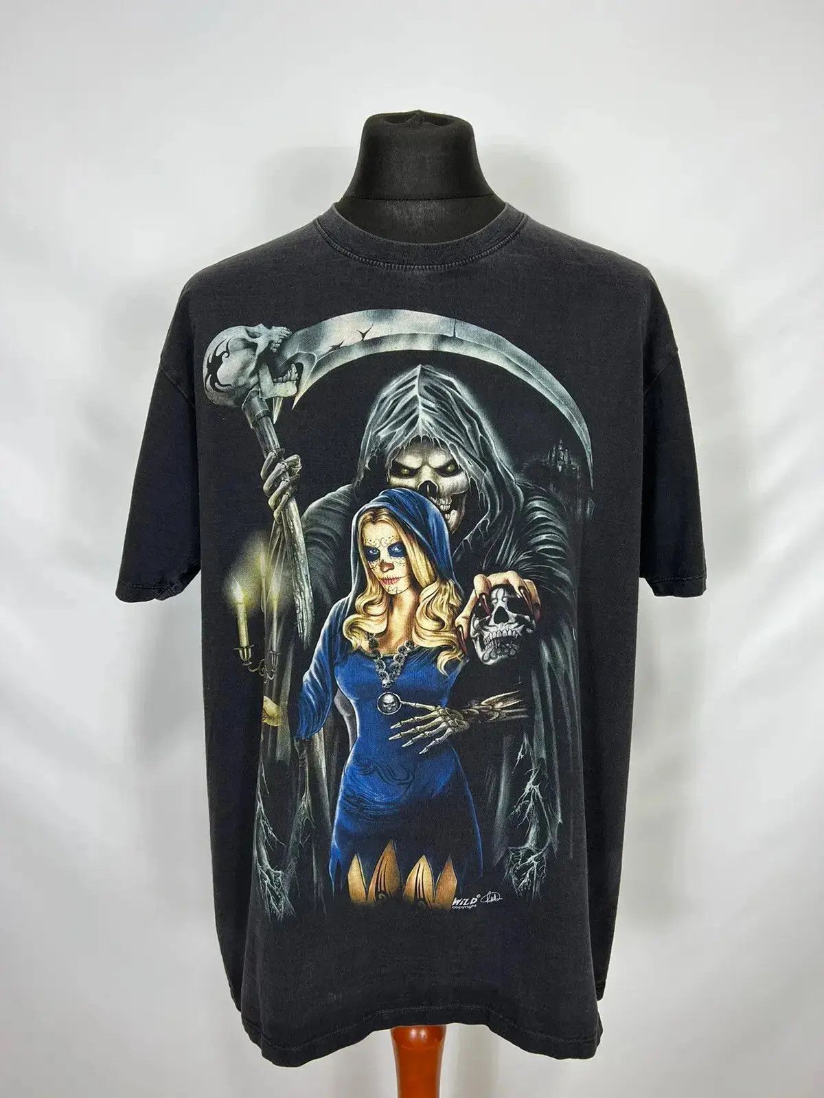 Vintage Vintage La Muerte wild copyright mens tee Size US XL / EU 56 / 4 - 1 Thumbnail