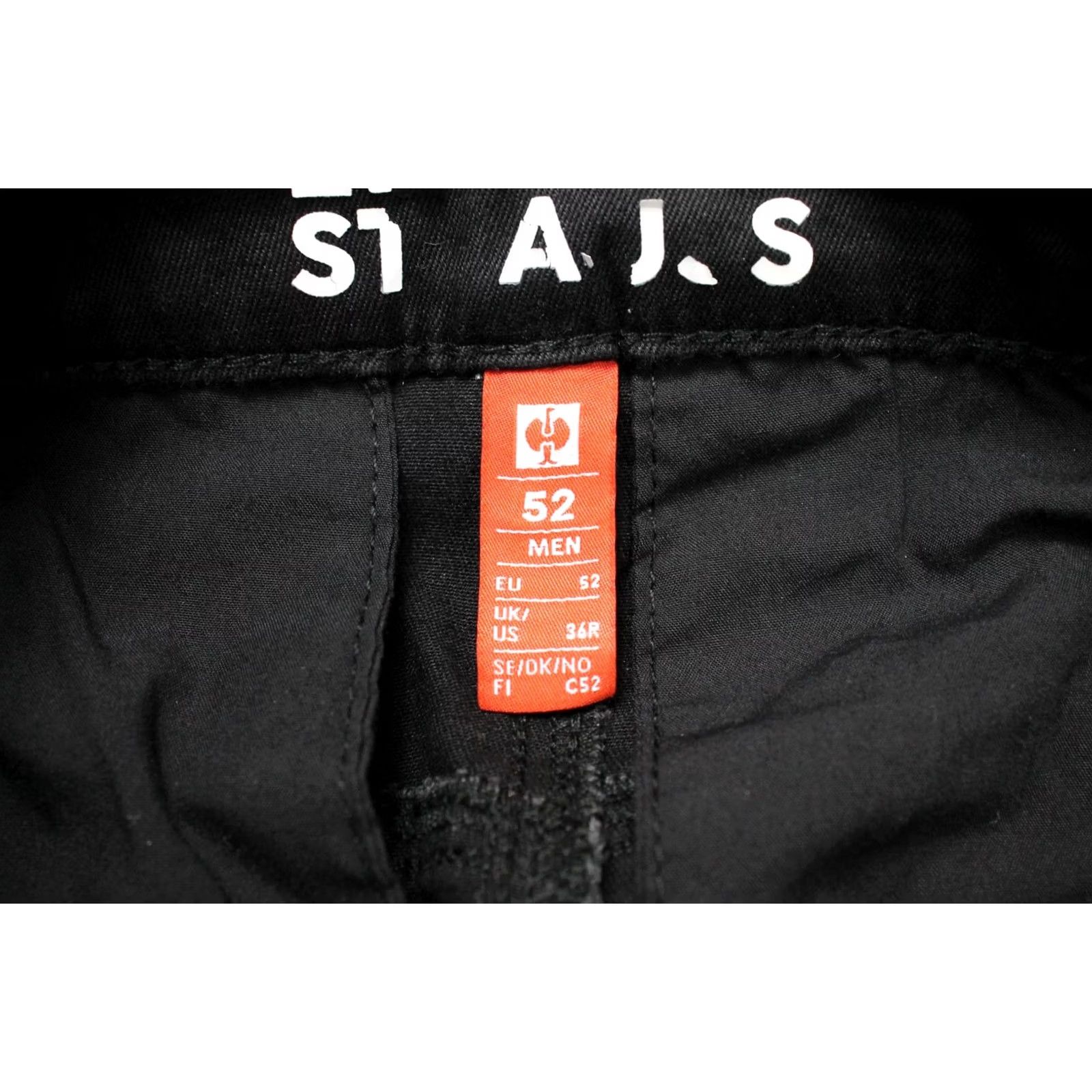 Vintage ENGELBERT STRAUSS Trousers Men's UK 36 Slim Fit Stretchy Zip Fly Black Size US 36 / EU 52 - 7 Thumbnail