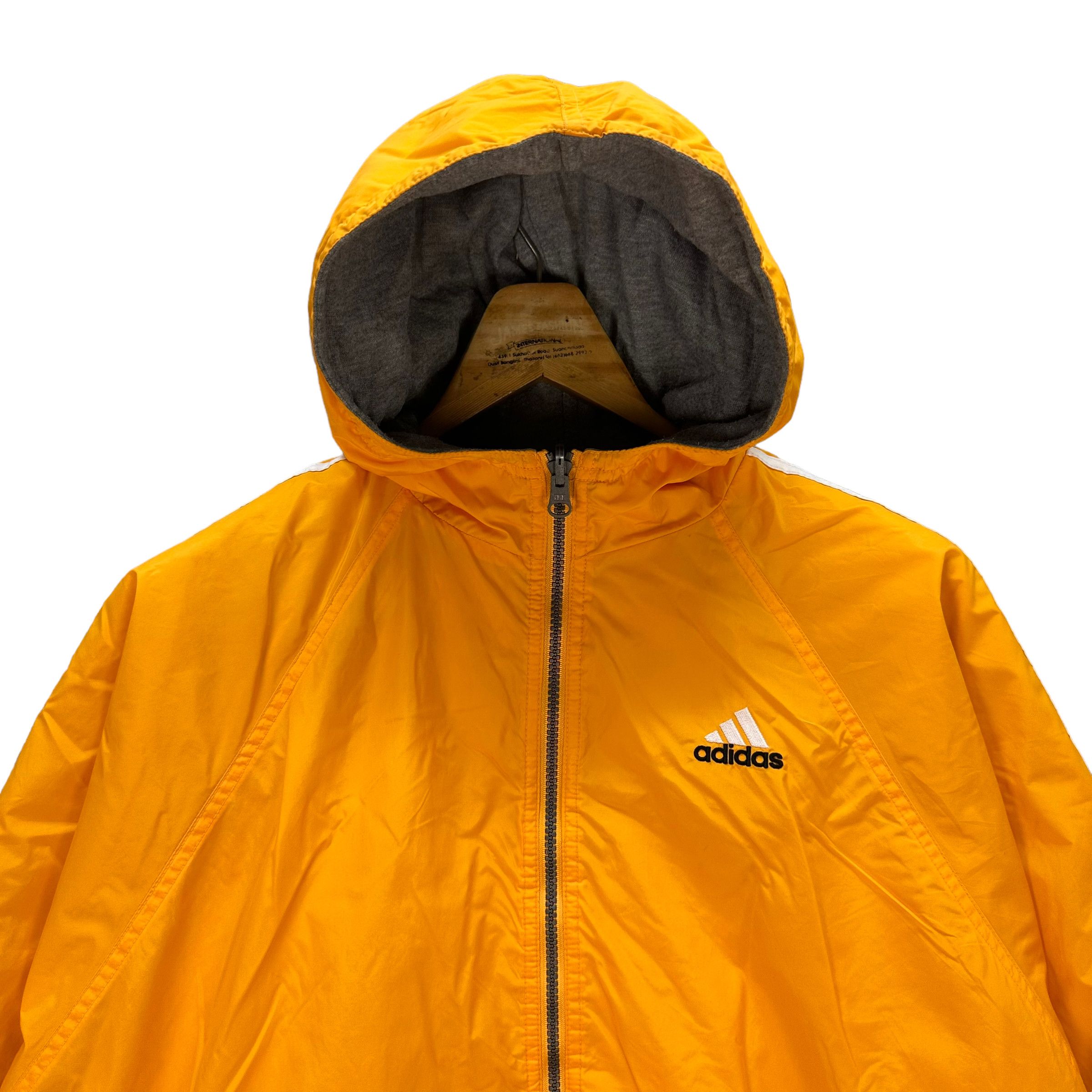 Adidas ADIDAS EMBROIDERY BIG LOGO REVERSIBLE HOODIE JACKET 8607-017 Size US XL / EU 56 / 4 - 2 Thumbnail