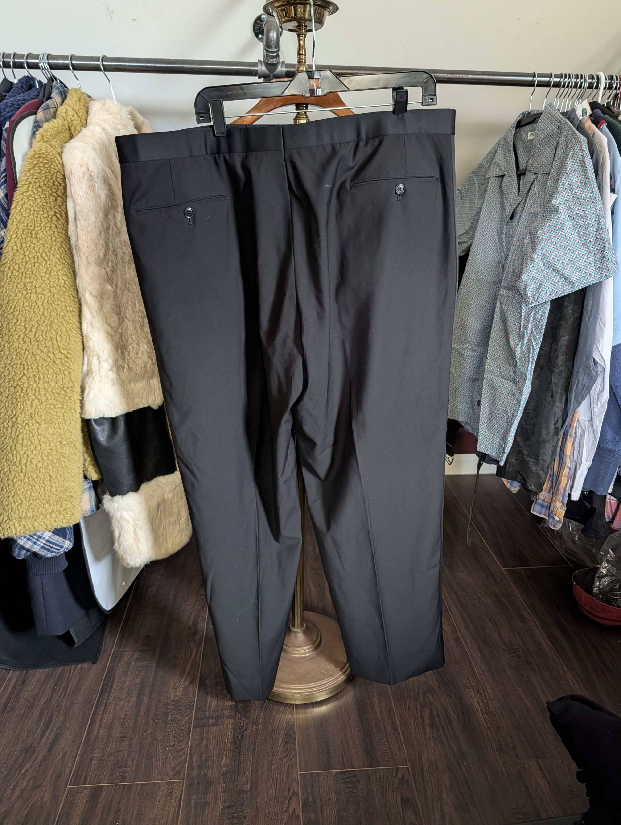 Brooks Brothers Golden Fleece Hand Tailored saying stripe tuxedo pants Size US 40 / EU 56 - 11 Thumbnail