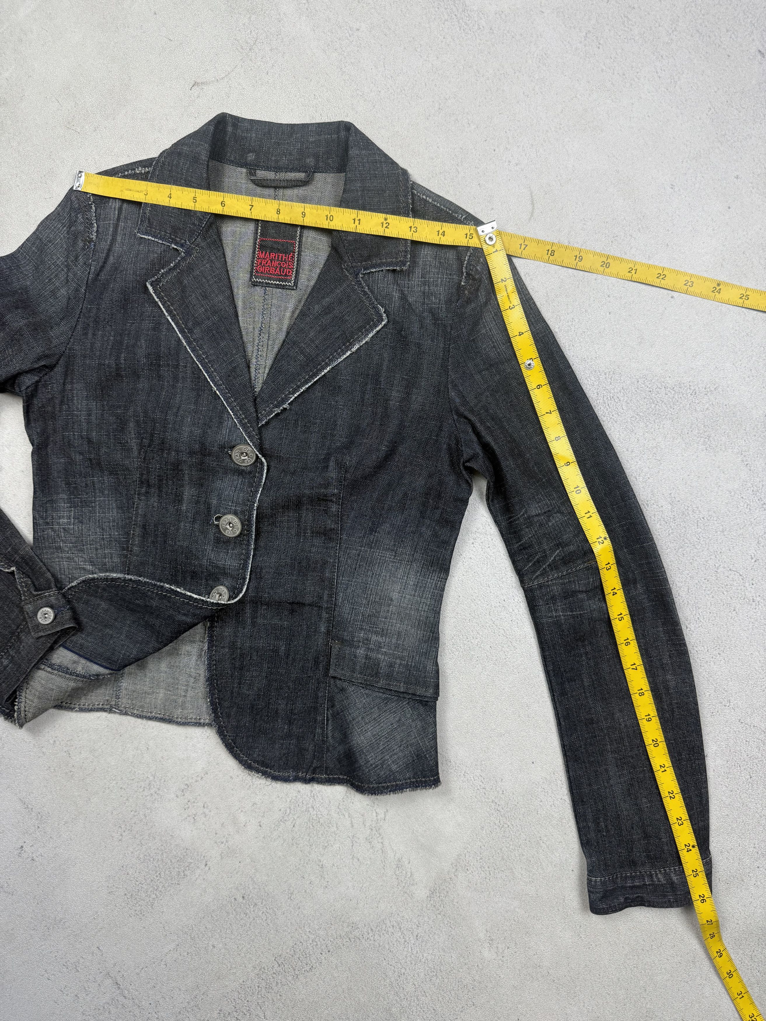 Marithe + Francois Girbaud Vintage Marithe Francois Girbaud Blazer Jeans Jacket Size L / US 10 / IT 46 - 12 Thumbnail