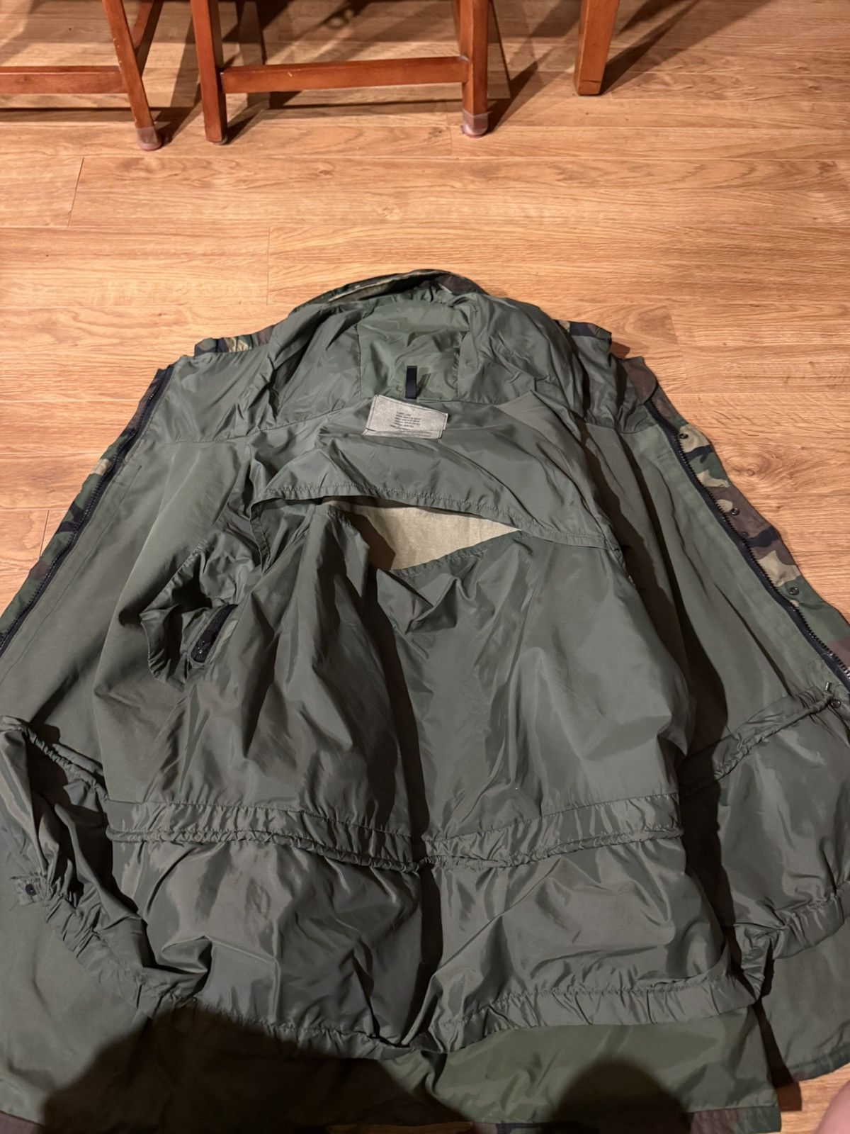 Other USGI Cold Wet Weather Woodland Camo ECWCS Parka XL Long Size US XL / EU 56 / 4 - 3 Thumbnail