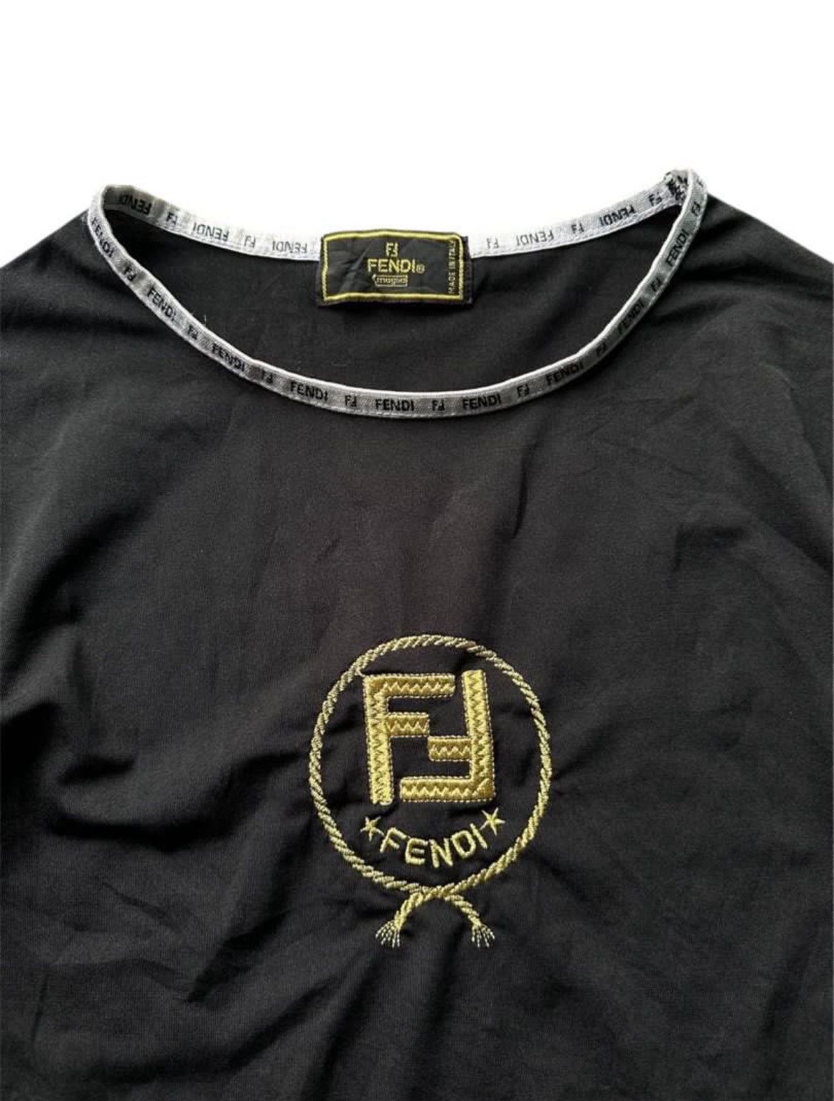 Fendi Vintage Fendi Longsleeve T shirt Size US S / EU 44-46 / 1 - 2 Thumbnail