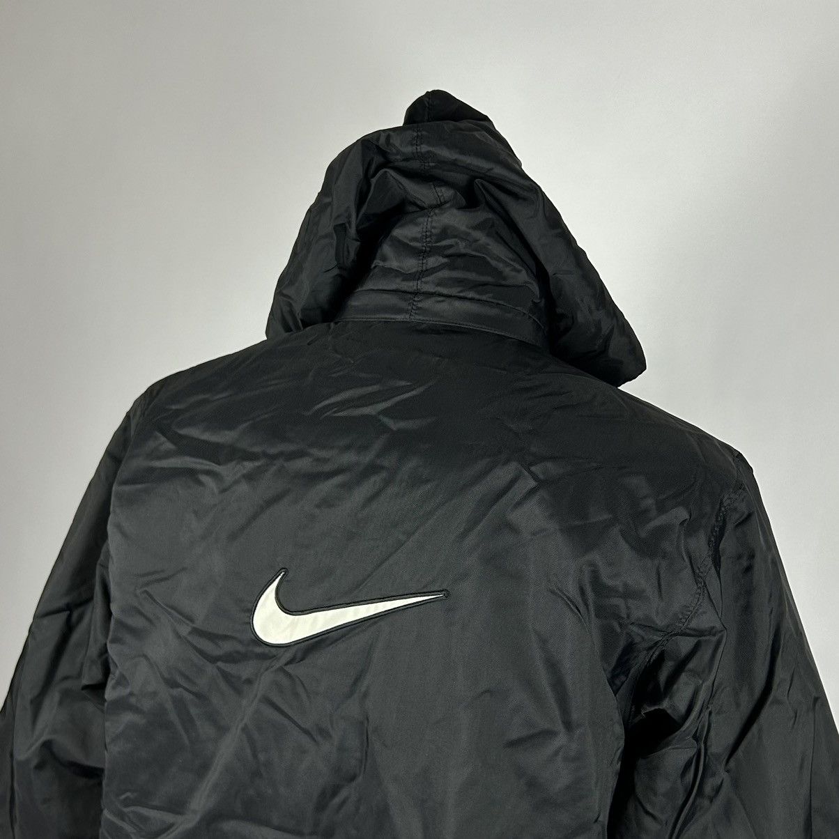 Nike × Vintage Nike insulated Coat big logo spellout swoosh embriordery Size US S / EU 44-46 / 1 - 6 Thumbnail