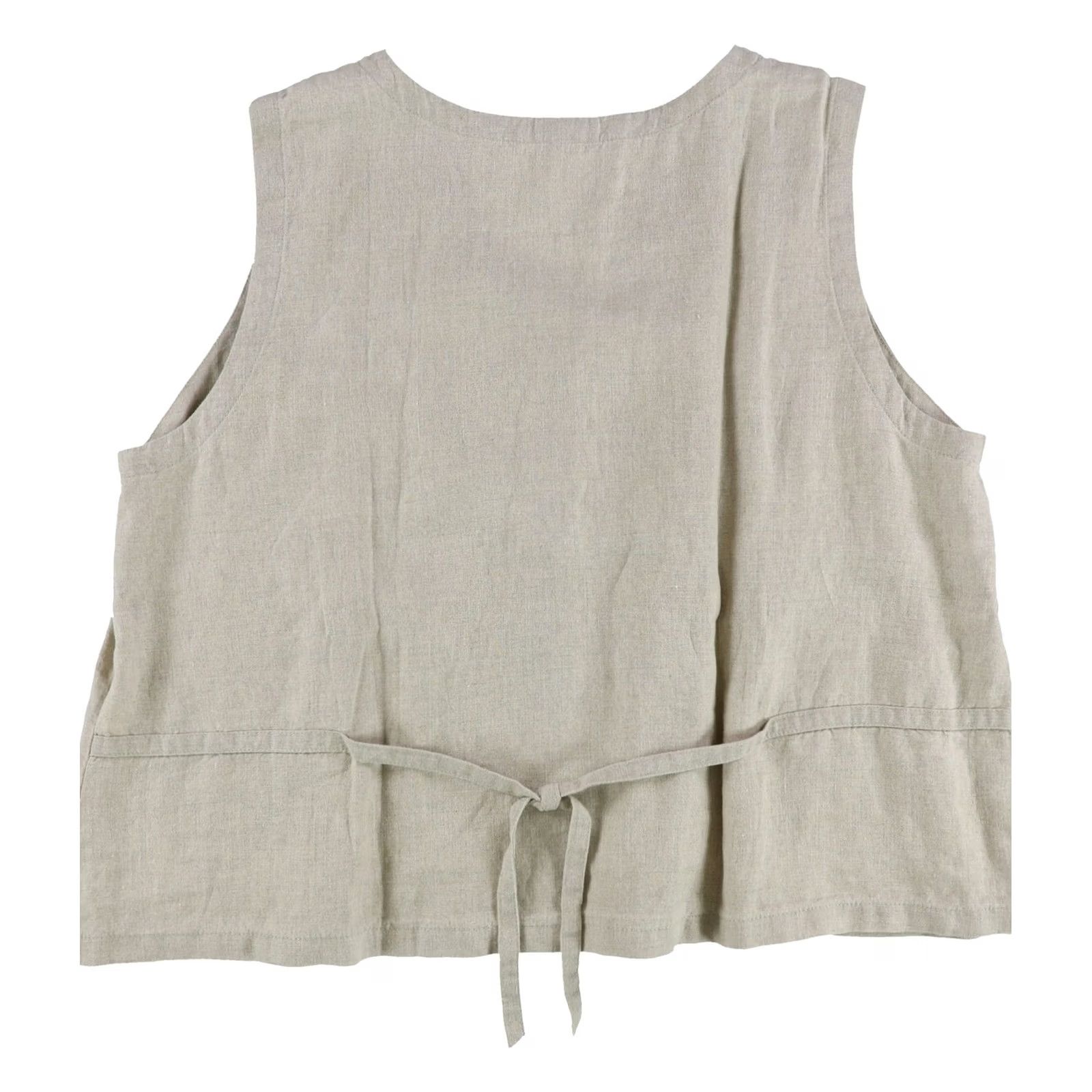 Eileen Fisher Eileen Fisher Womens Outerwear Vest beige L Size L / US 10 / IT 46 - 2 Thumbnail