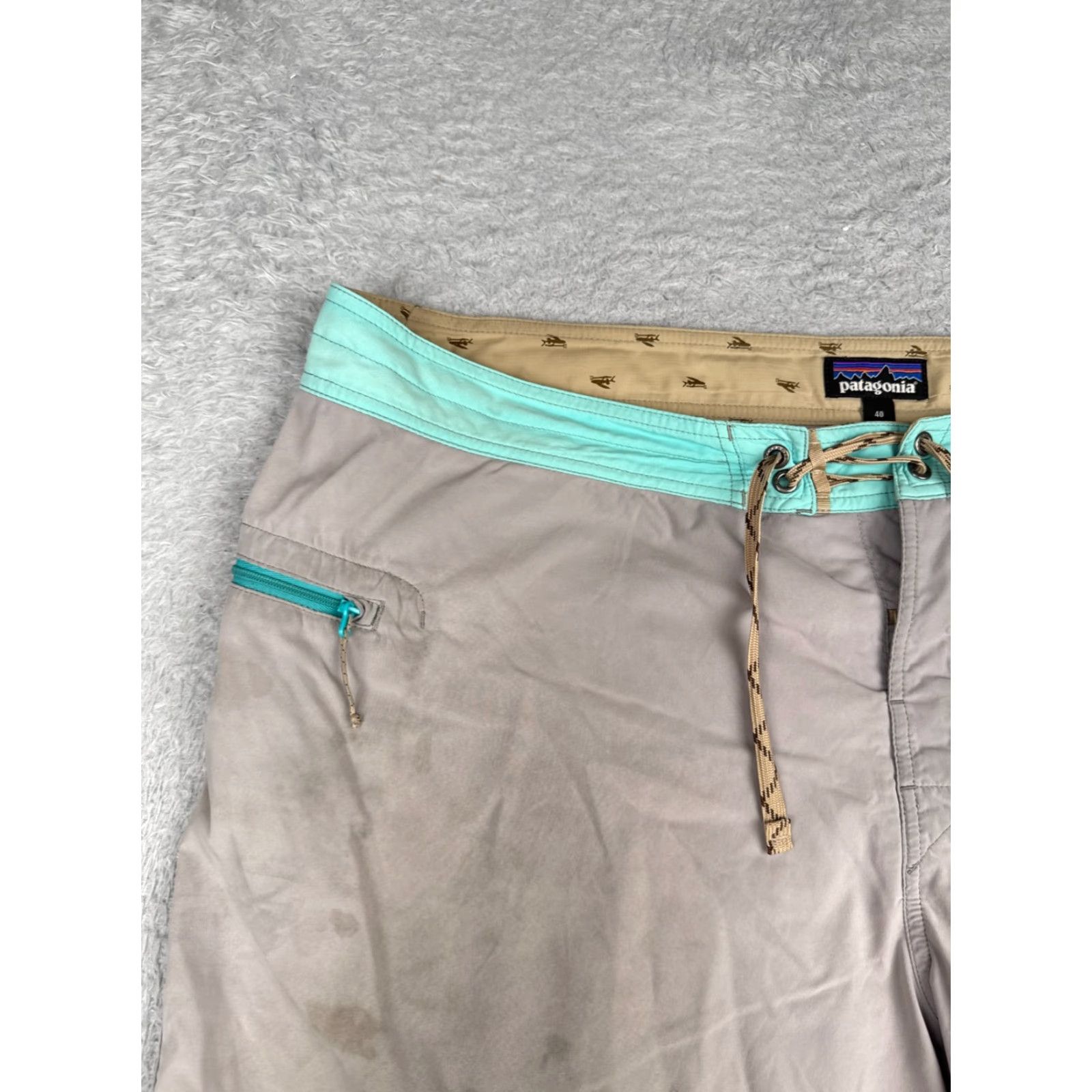 Patagonia Patagonia Mens Board Shorts 40 Gray Wavefarer 21" Swim Trunks Beach Size US 40 / EU 56 - 4 Thumbnail