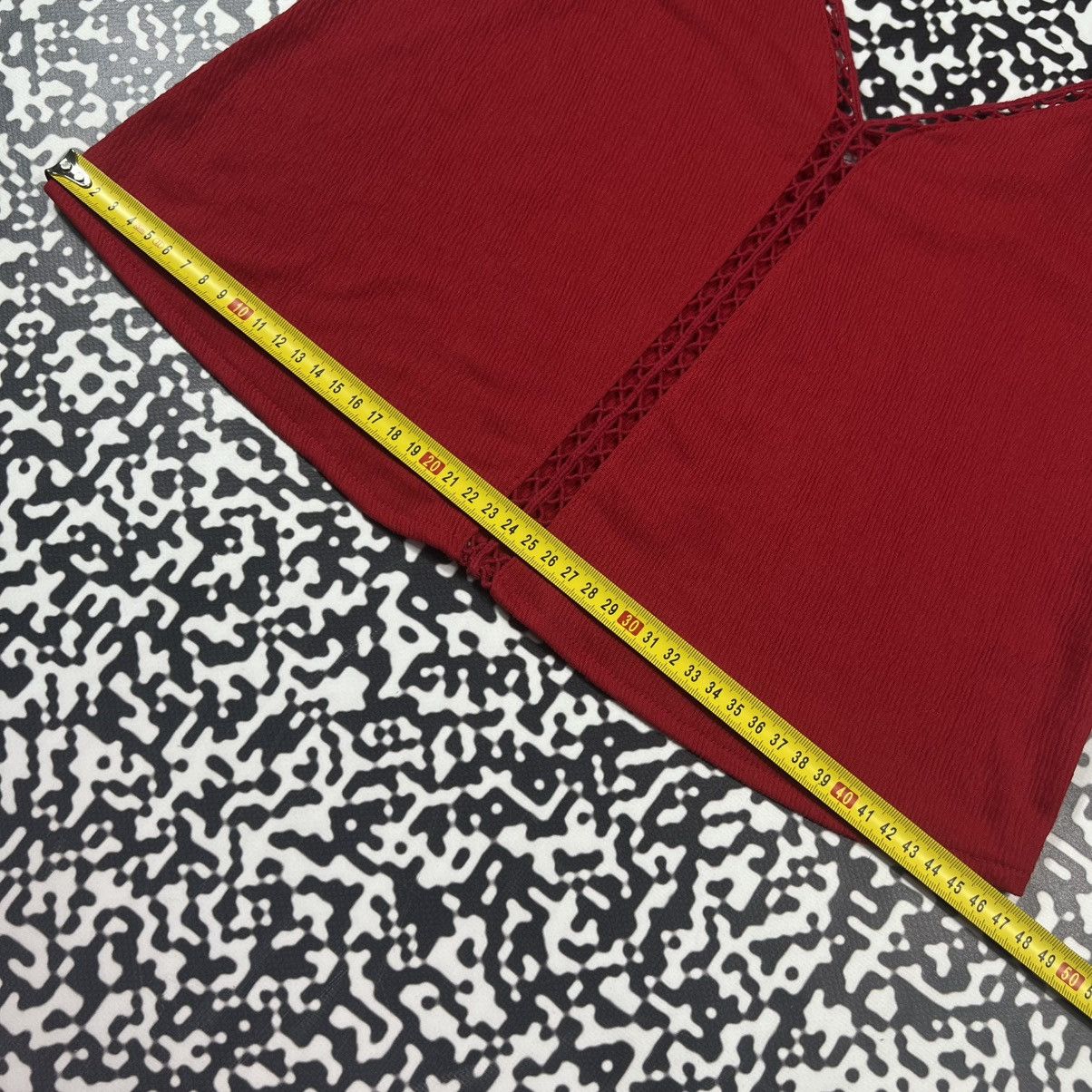 Vintage Vintage Y2K Sexy Retro Red Tank Top Japanese 90s Style Size M / US 6-8 / IT 42-44 - 15 Thumbnail