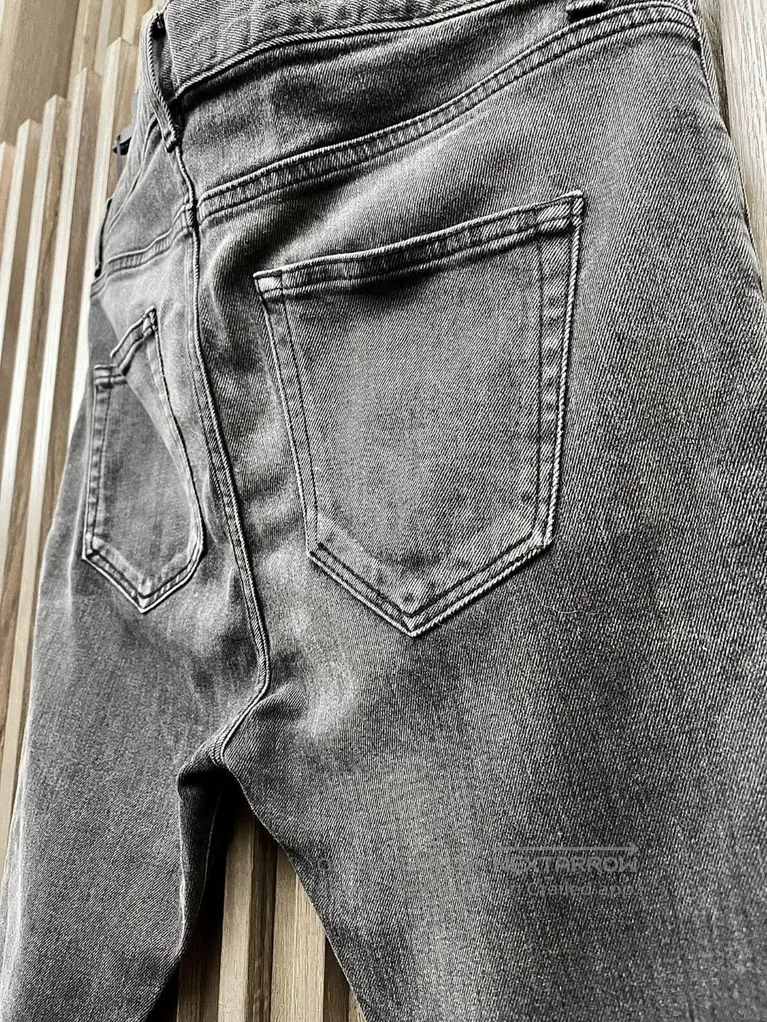 Balenciaga Gray Distressed Denim Jeans Size 30. Size US 30 / EU 46 - 5 Thumbnail