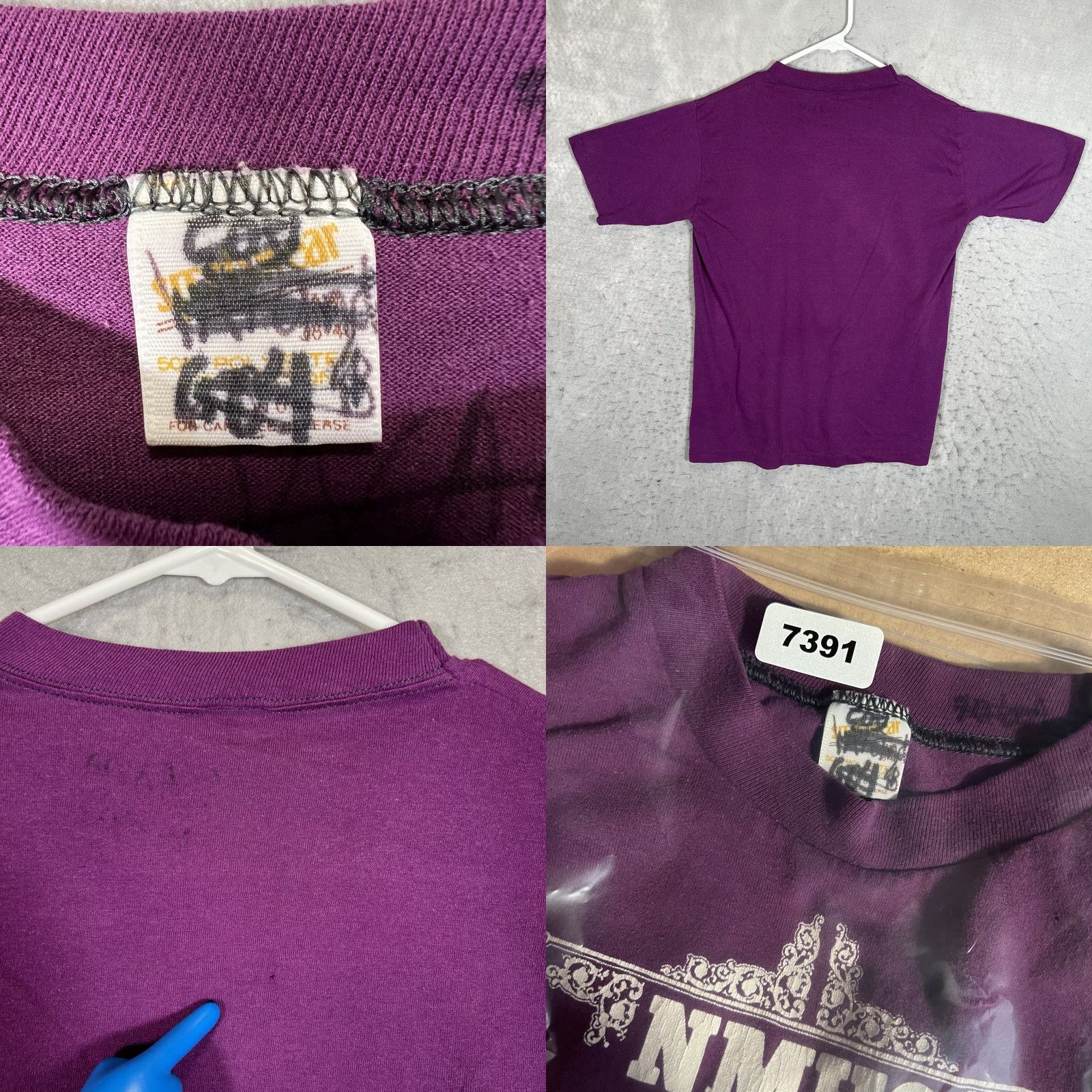 Vintage VINTAGE Sportswear T-Shirt Shirt Mens Small Purple 1983 USA Brigadoon NMHS A1 Size US S / EU 44-46 / 1 - 8 Thumbnail