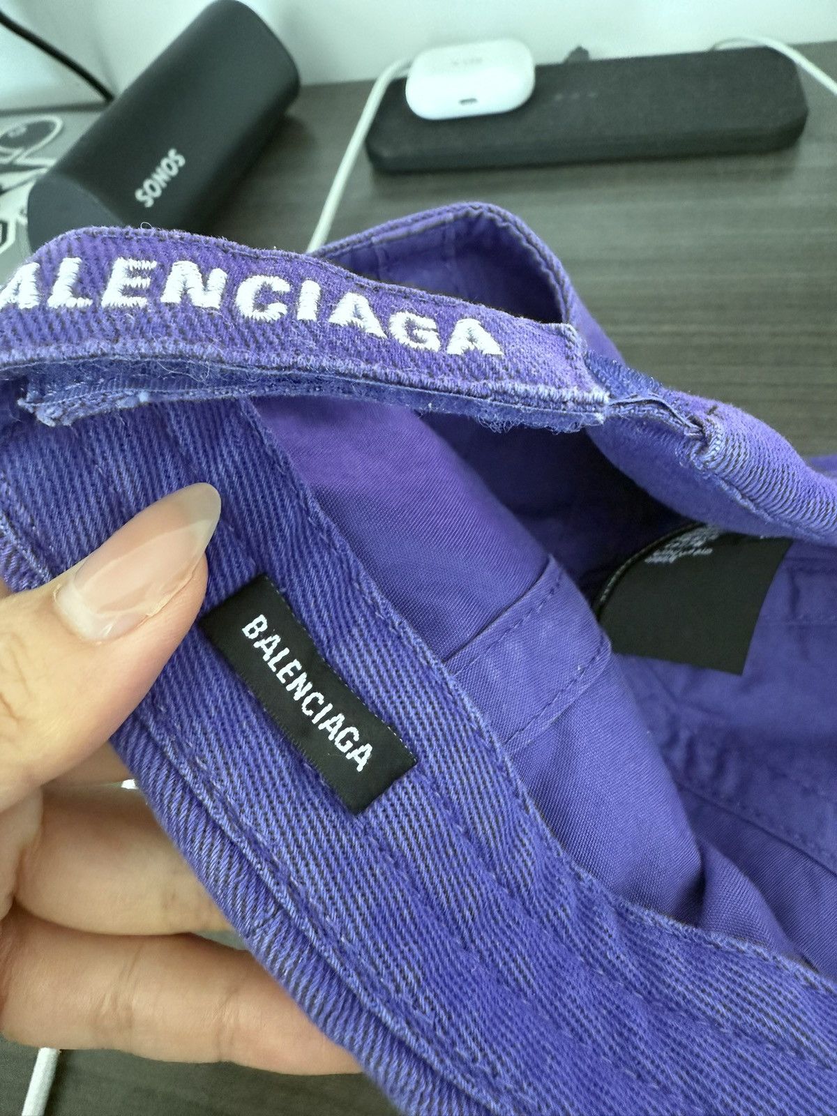 Balenciaga Balenciaga Snowboard Unity Cap (Purple, Size L) Size ONE SIZE - 2 Thumbnail