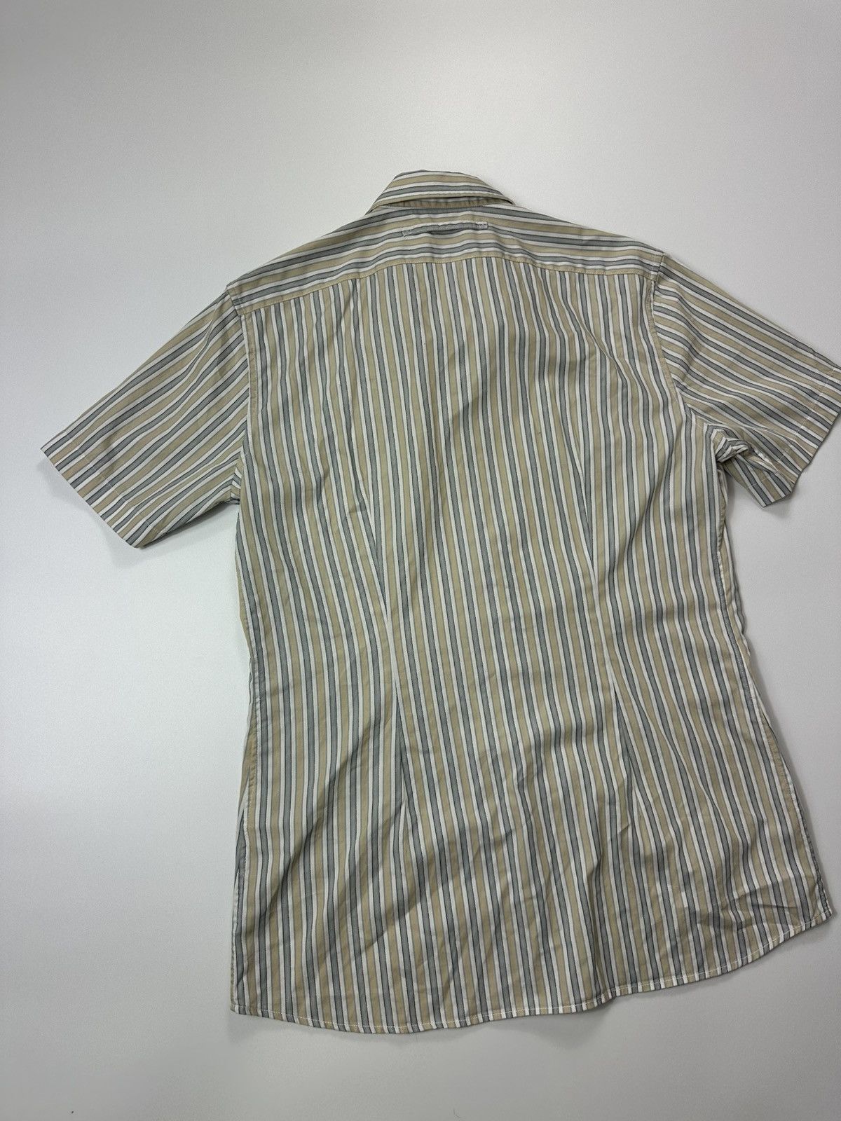 Prada Prada Stripped Casual Shirt Short Sleeve Size US L / EU 52-54 / 3 - 12 Thumbnail