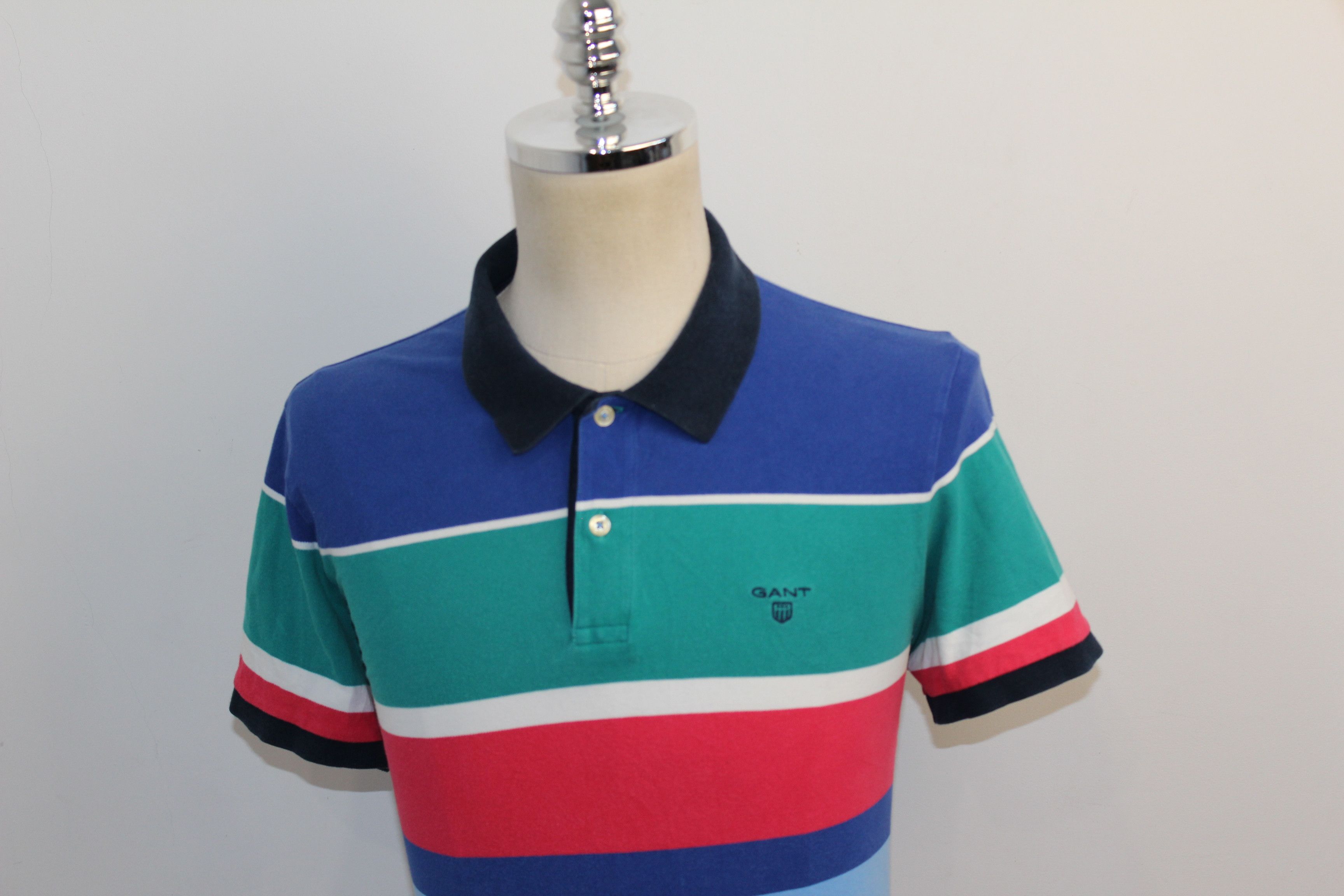 Gant Men's Gant Short Sleeve Striped polo shirt top Size US L / EU 52-54 / 3 - 5 Thumbnail