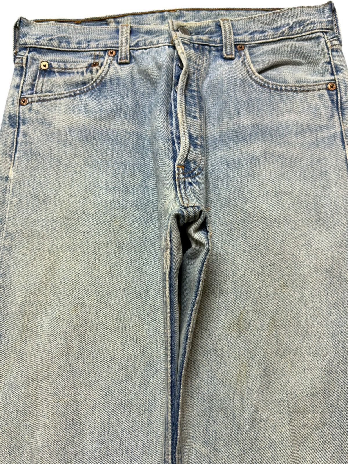 Levi's Vintage Clothing Vintage Levi’s 501 Faded Grunge Distressed Denim Size US 30 / EU 46 - 2 Thumbnail
