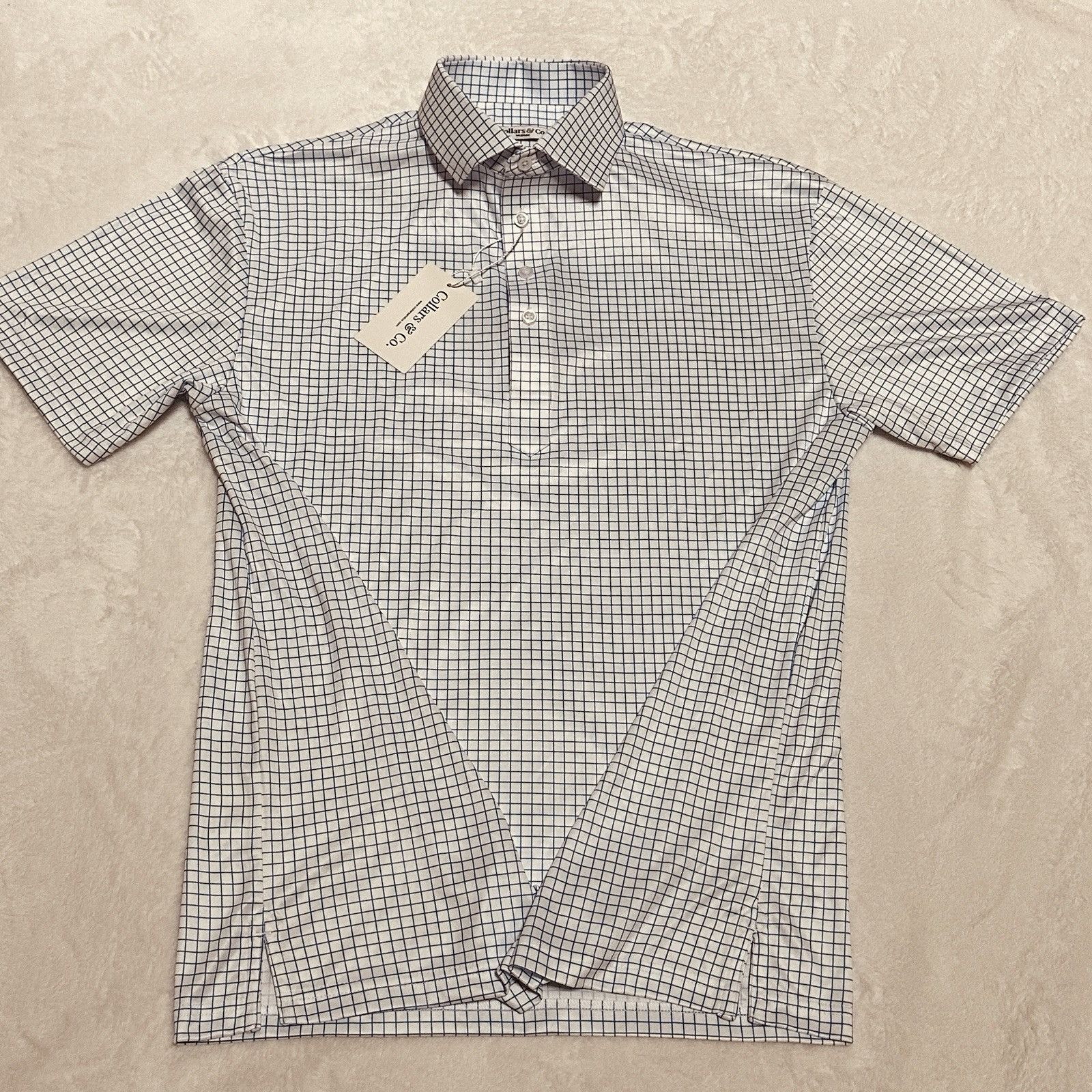 Other Collars & Co. Blue Dress Polo Sz M Performance 4-Way Stretch Size US M / EU 48-50 / 2 - 7 Thumbnail