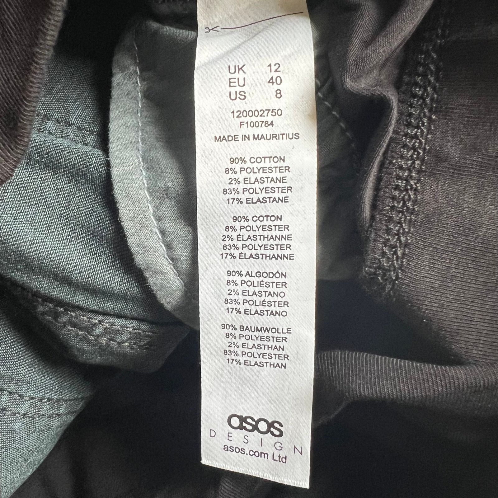 Asos Asos Design Blue Black Maternity Ultimate Skinny Jeans, US8 Size 30" / US 8 / IT 44 - 5 Thumbnail