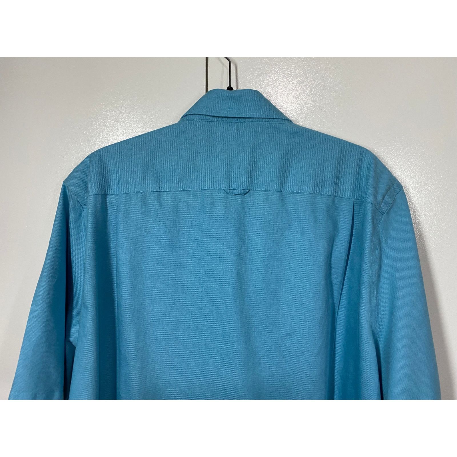 Nordstrom Nordstrom Ocean Blue Cotton Short Sleeve Shirt Size XXL Size US XXL / EU 58 / 5 - 5 Thumbnail
