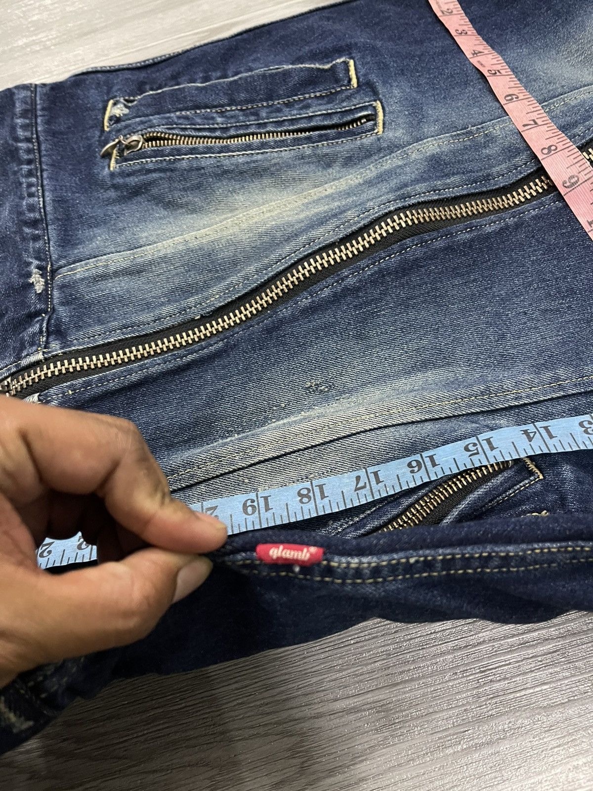 Japanese Brand Glamb japan double collar denim jacket Size US M / EU 48-50 / 2 - 15 Thumbnail