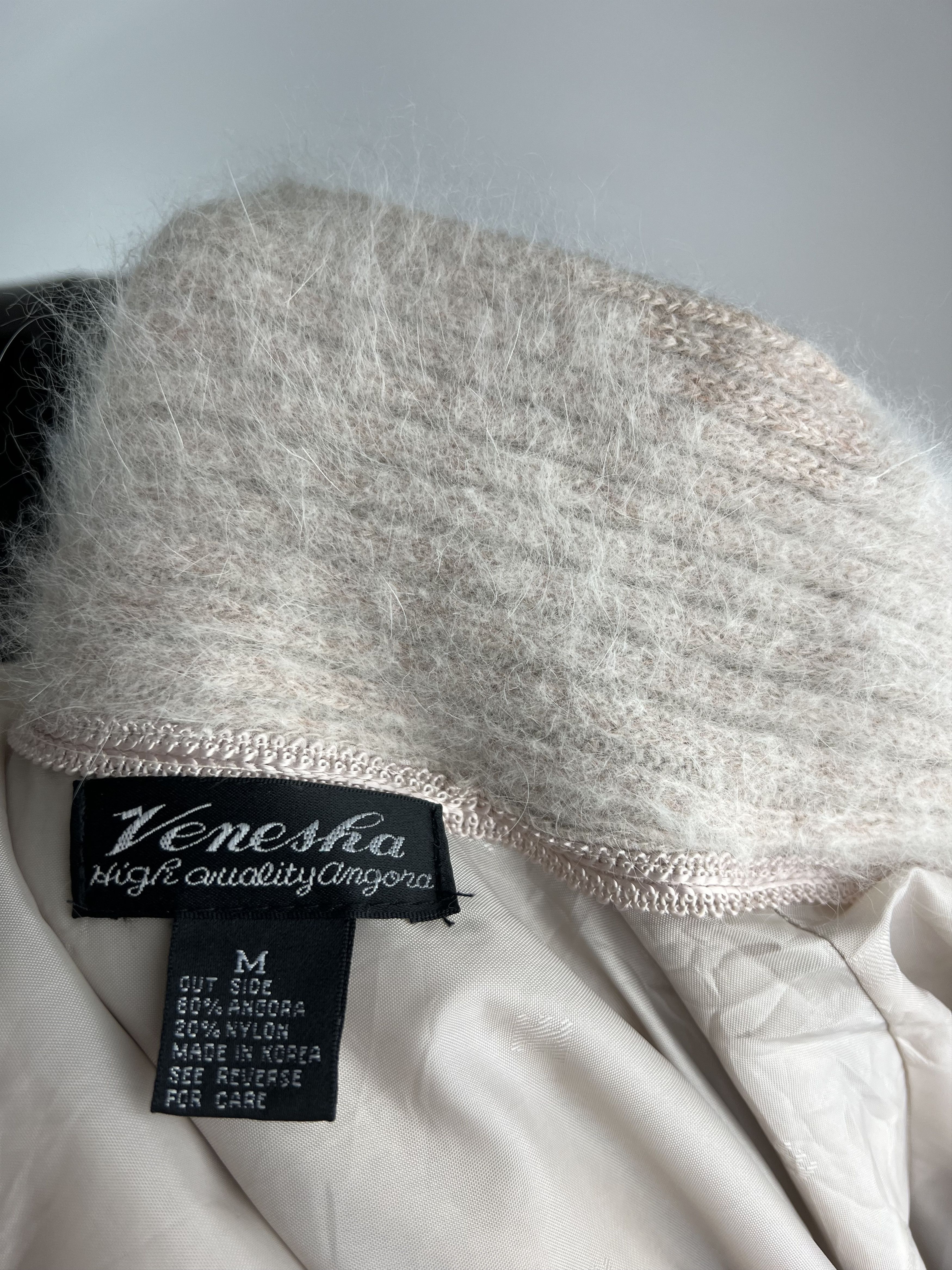 Designer × Vintage Venesha Vintage 80% Angora Cardigan Open Front Korea Size M Size M / US 6-8 / IT 42-44 - 11 Thumbnail
