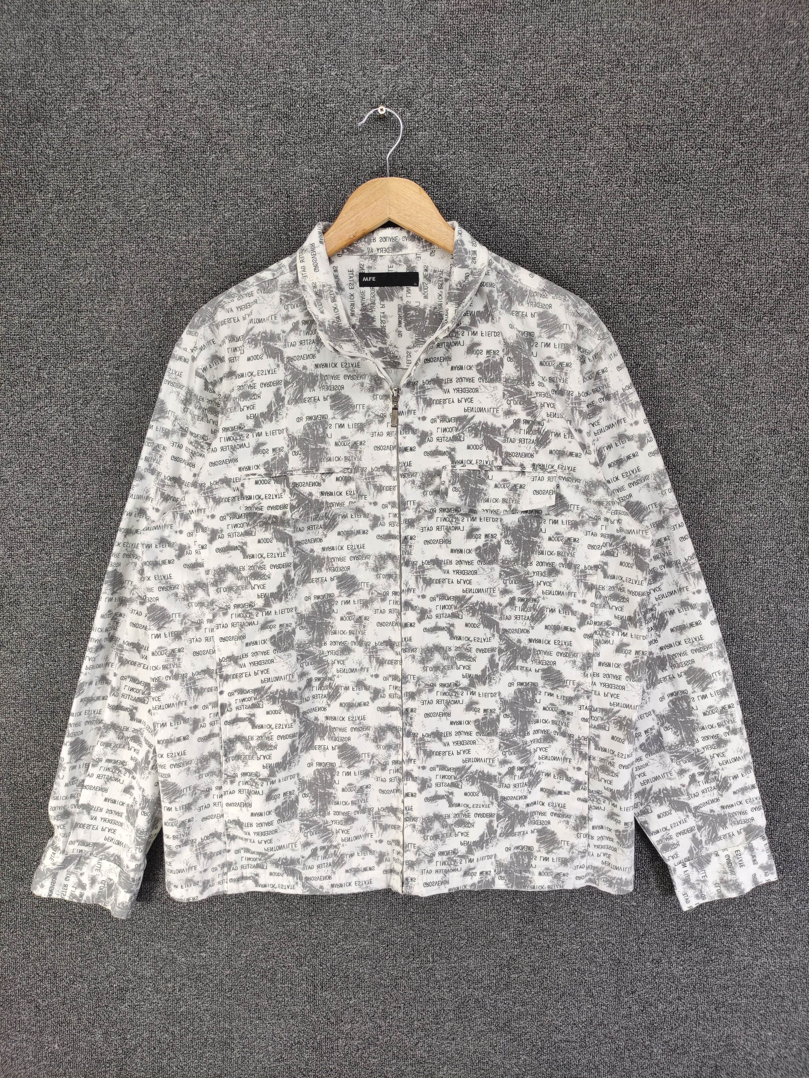 Japanese Brand Vintage MFE Full Print Lightlayer Jacket Zipper Size US L / EU 52-54 / 3 - 1 Thumbnail