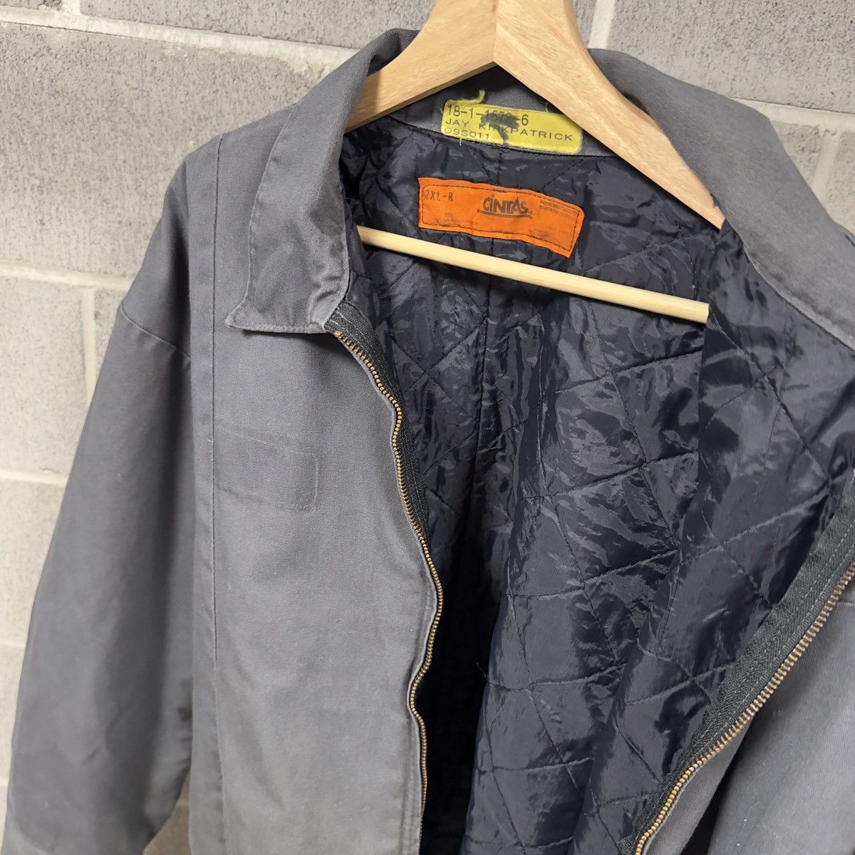 Vintage 90s Thrashed Faded Dirty Mechanic Work Jacket ERD Grunge Size US XXL / EU 58 / 5 - 10 Thumbnail
