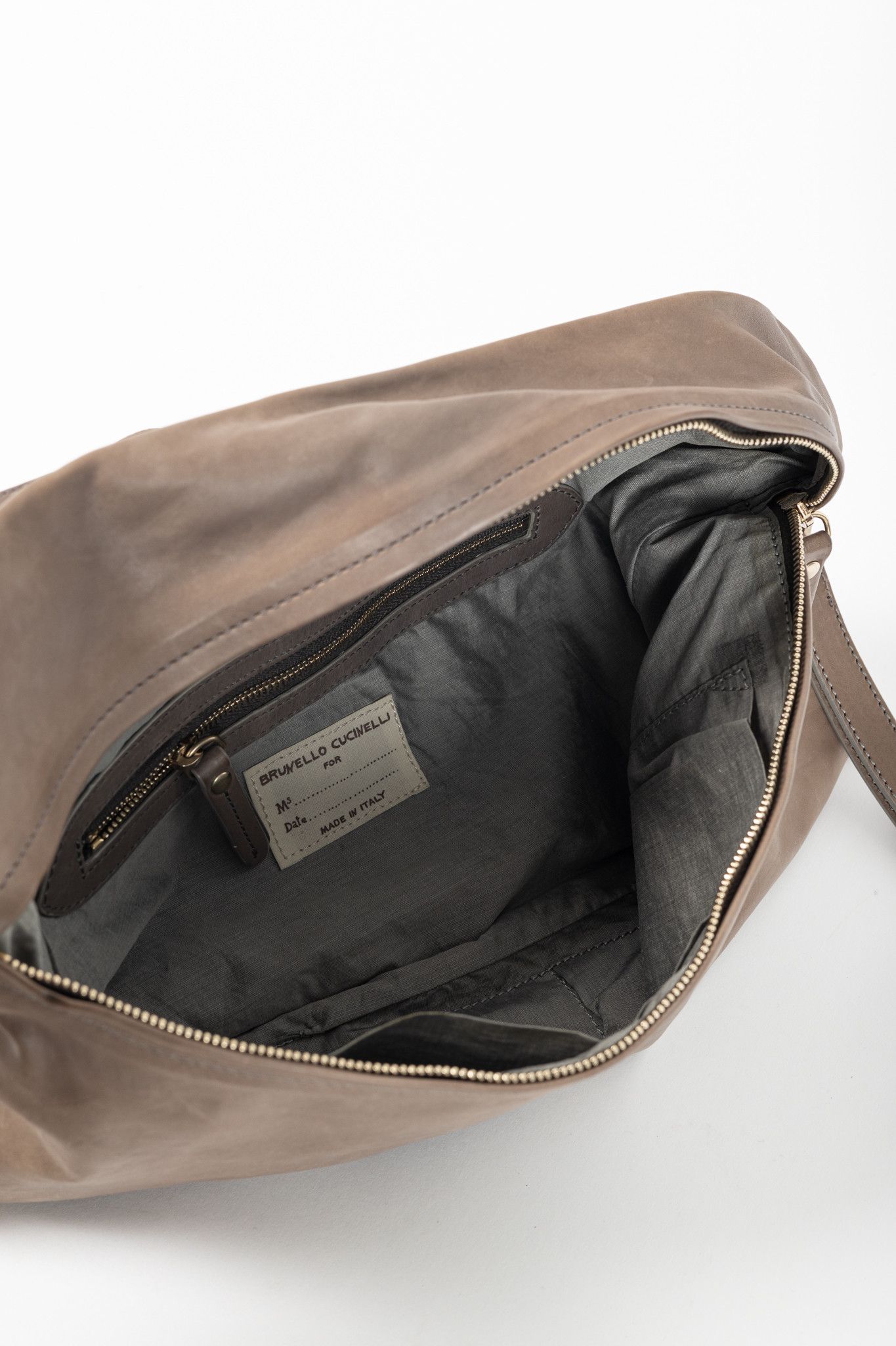 Brunello Cucinelli Brunello Cucinelli Taupe Leather Bow Clutch Size ONE SIZE - 8 Thumbnail