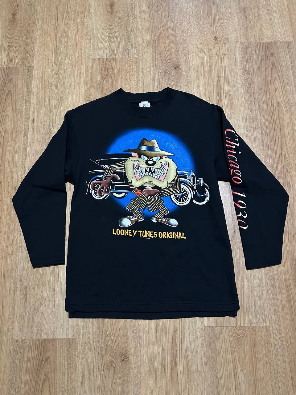 image of 1997 Looney Tunes X Screen Stars Tazmania Devil Size M in Black, Men's