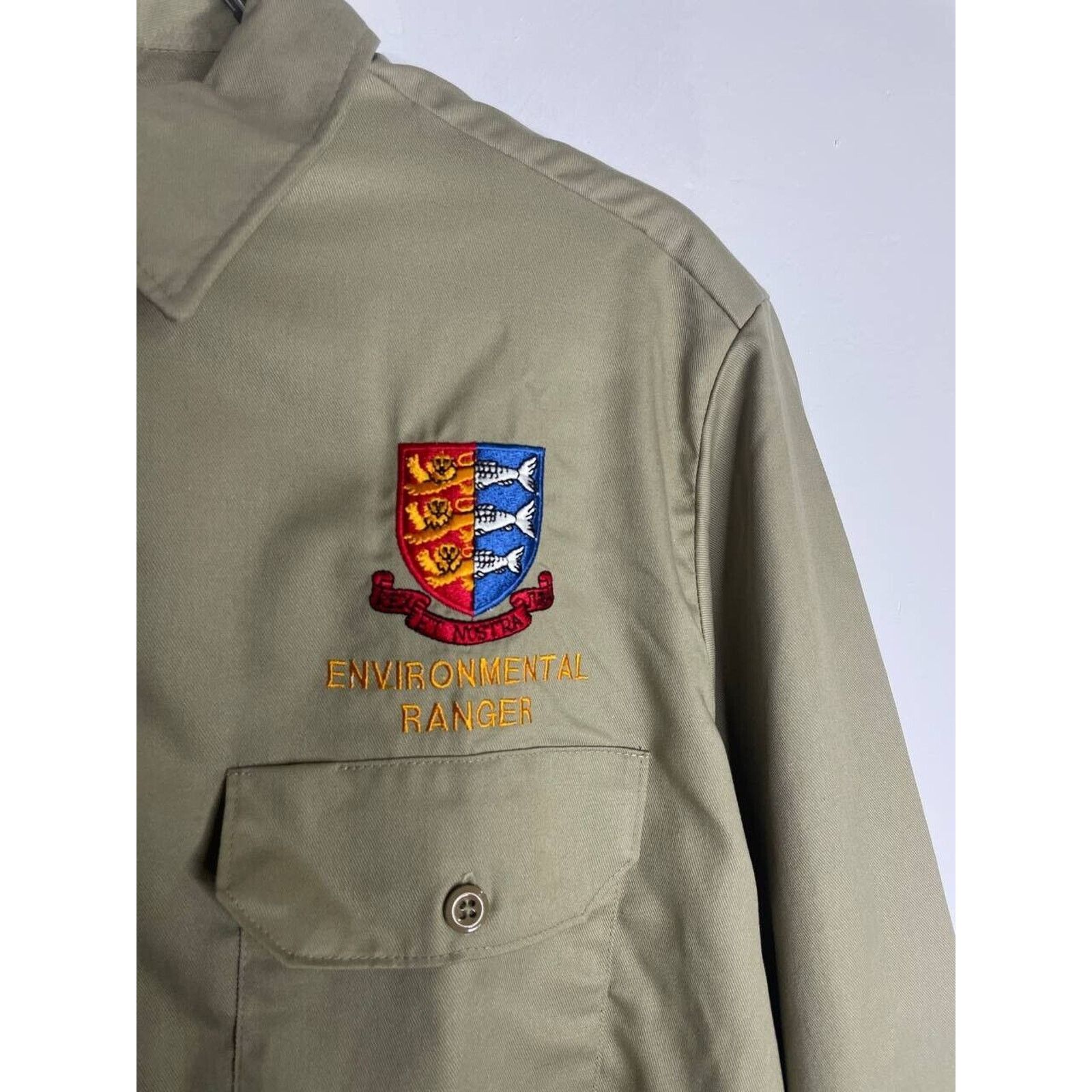 Dickies Vintage Dickies Khaki Work Shirt Environmental Ranger Size L Size US L / EU 52-54 / 3 - 4 Thumbnail