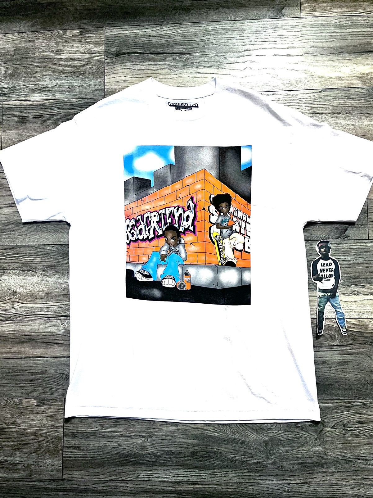 Badfriend × Crenshaw × Nike Crenshaw Skate Club x Badfriend Boondocks Tee (White) Size US XL / EU 56 / 4 - 2 Thumbnail