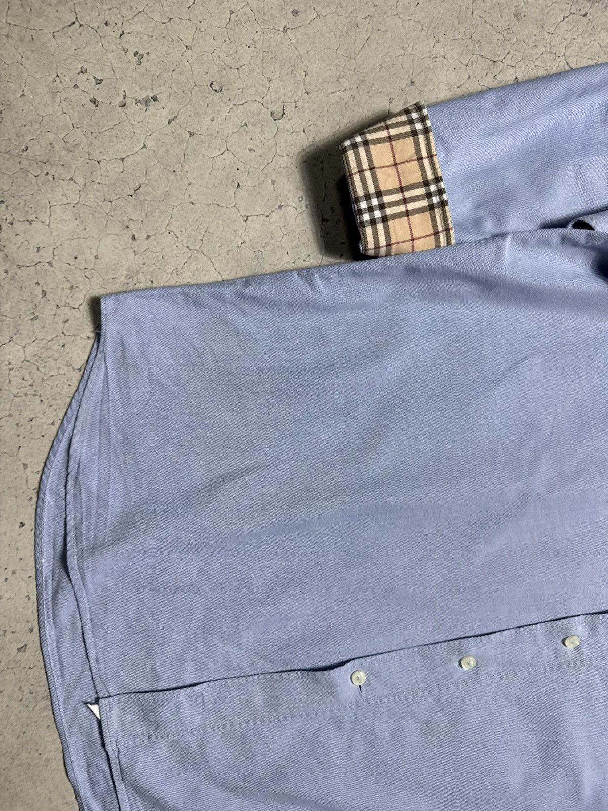 Burberry Burberry London Button Up Luxury Casual Blue Shirt Check Size US XL / EU 56 / 4 - 3 Thumbnail