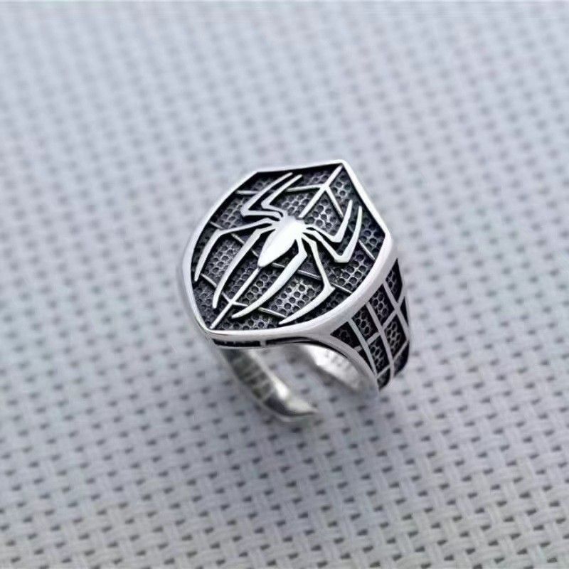 VIBE Men's Retro Adjustable Open Spider Ring Size ONE SIZE - 3 Thumbnail