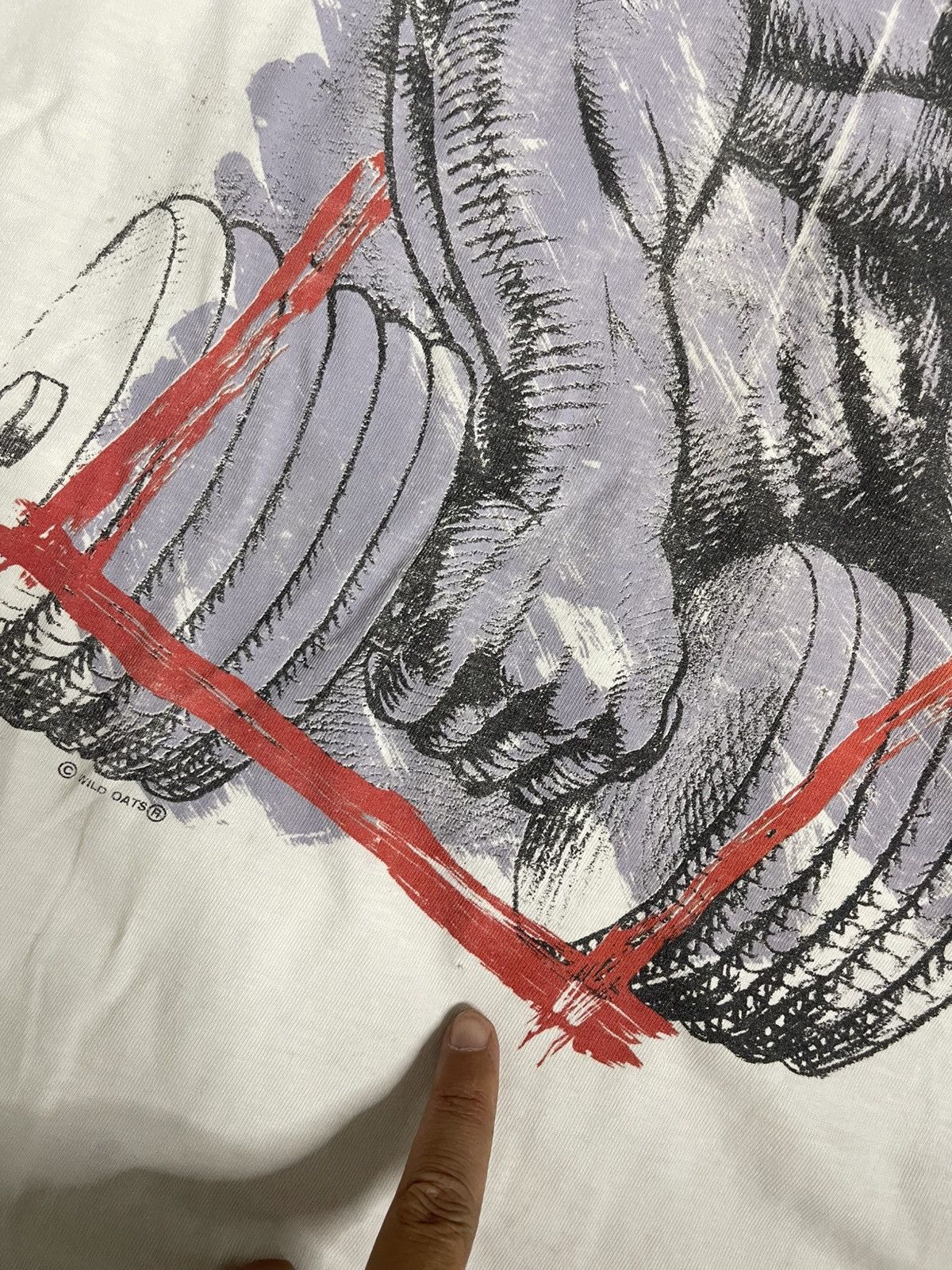 Vintage VINTAGE 90s Wild Oats "GET RIPPED" Muscle Graphic T-Shirt XL Size US XL / EU 56 / 4 - 5 Thumbnail
