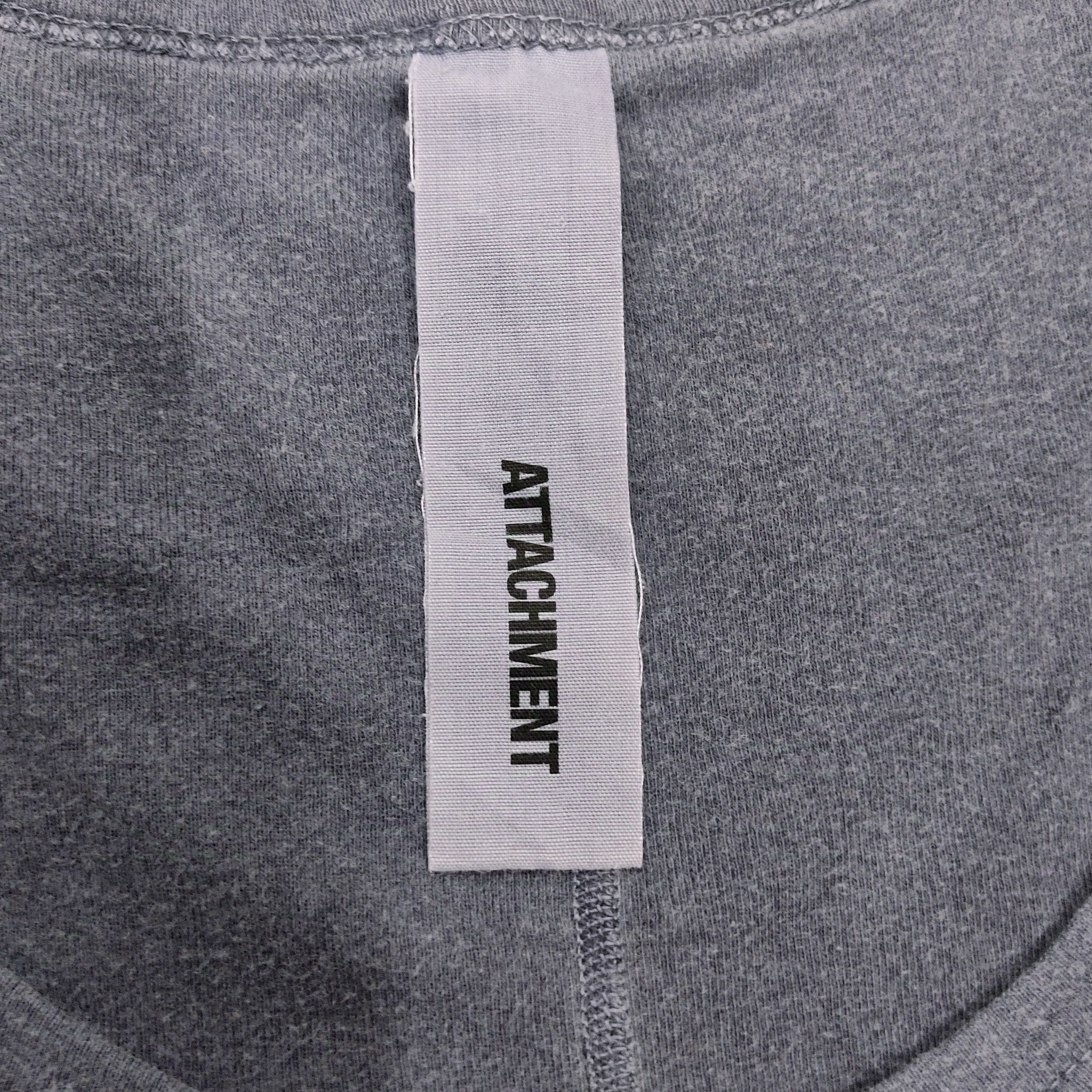 Attachment ATTACHMENT Washed Faded Scoop Neck T-shirt Size US M / EU 48-50 / 2 - 6 Thumbnail