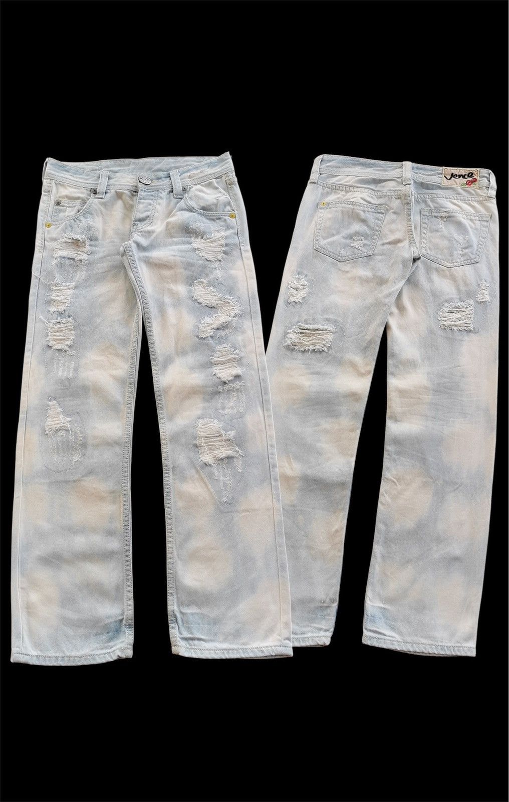 Japanese Brand Vence Japan Bleach Distressed Denim Jeans Size US 32 / EU 48 - 1 Thumbnail