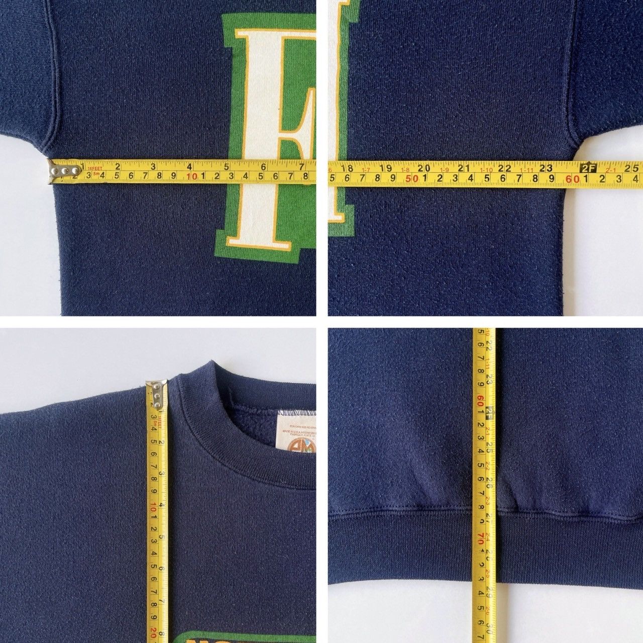 Vintage 90s University of Notre Dame Fighting Irish sweatshirt/ L Size US L / EU 52-54 / 3 - 9 Thumbnail