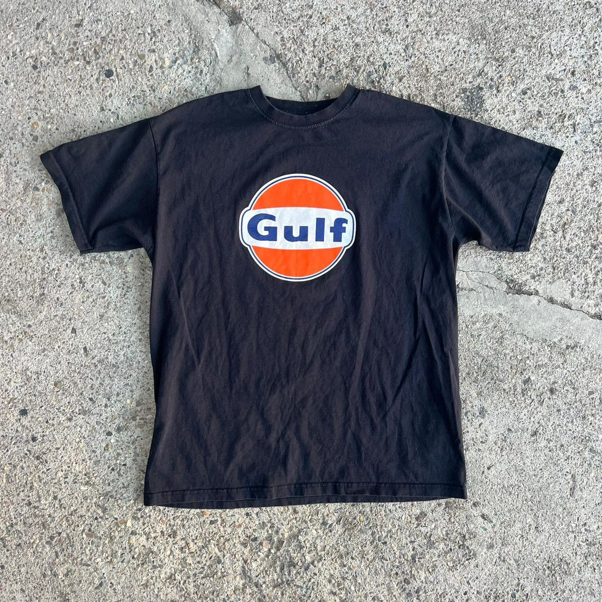 Japanese Brand × Vintage Gulf Oil Vintage Racing Tshirt Y2K Black Size US M / EU 48-50 / 2 - 1 Thumbnail